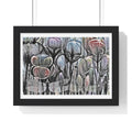 Framed Poster — Dreamy Botanical Dragonfly Art Print