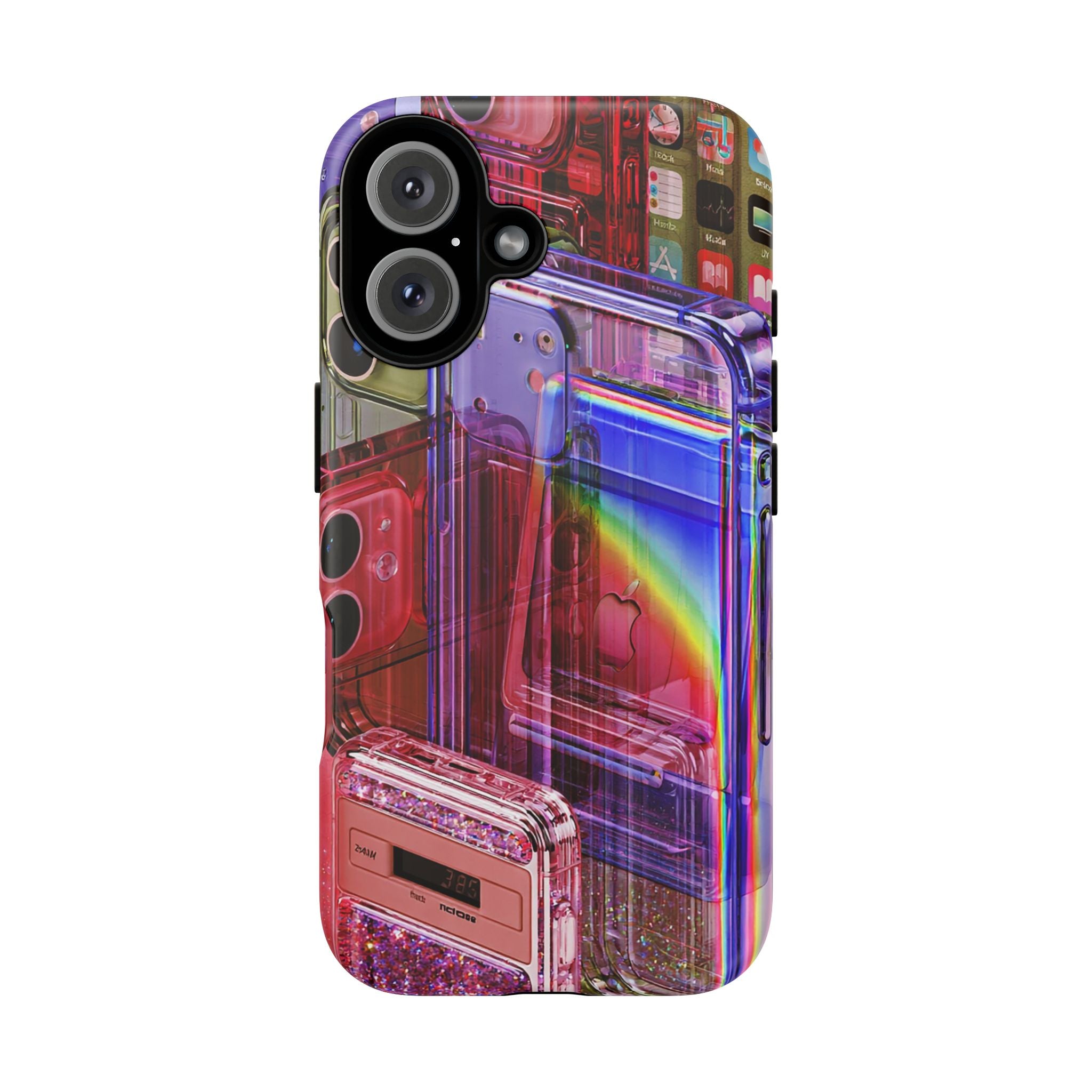 Retro Rainbow Cassette Phone Case