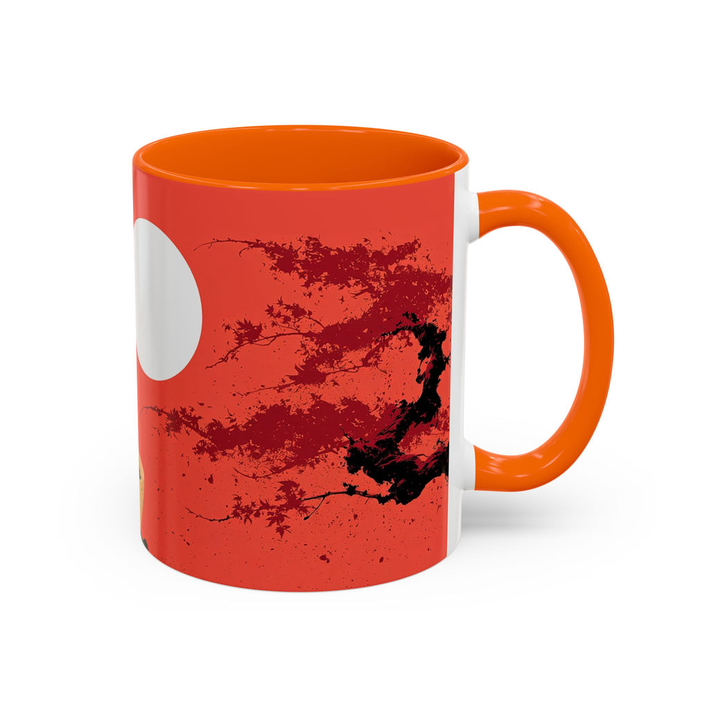 Red Coffee Mug - "Yeah, yeah, yeah ... First Coffee" Vintage Steam Design (11/15oz)