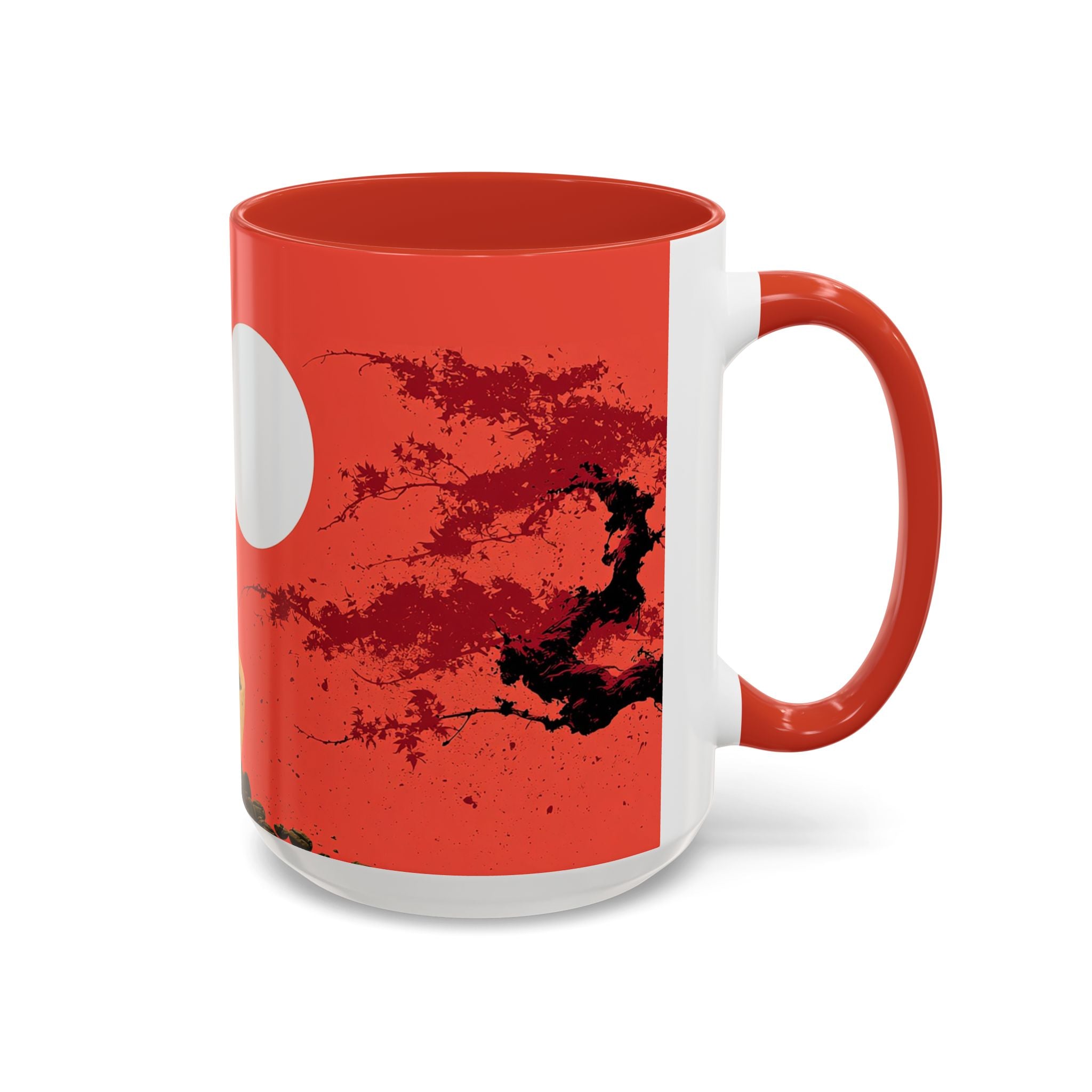 Red Coffee Mug - "Yeah, yeah, yeah ... First Coffee" Vintage Steam Design (11/15oz)