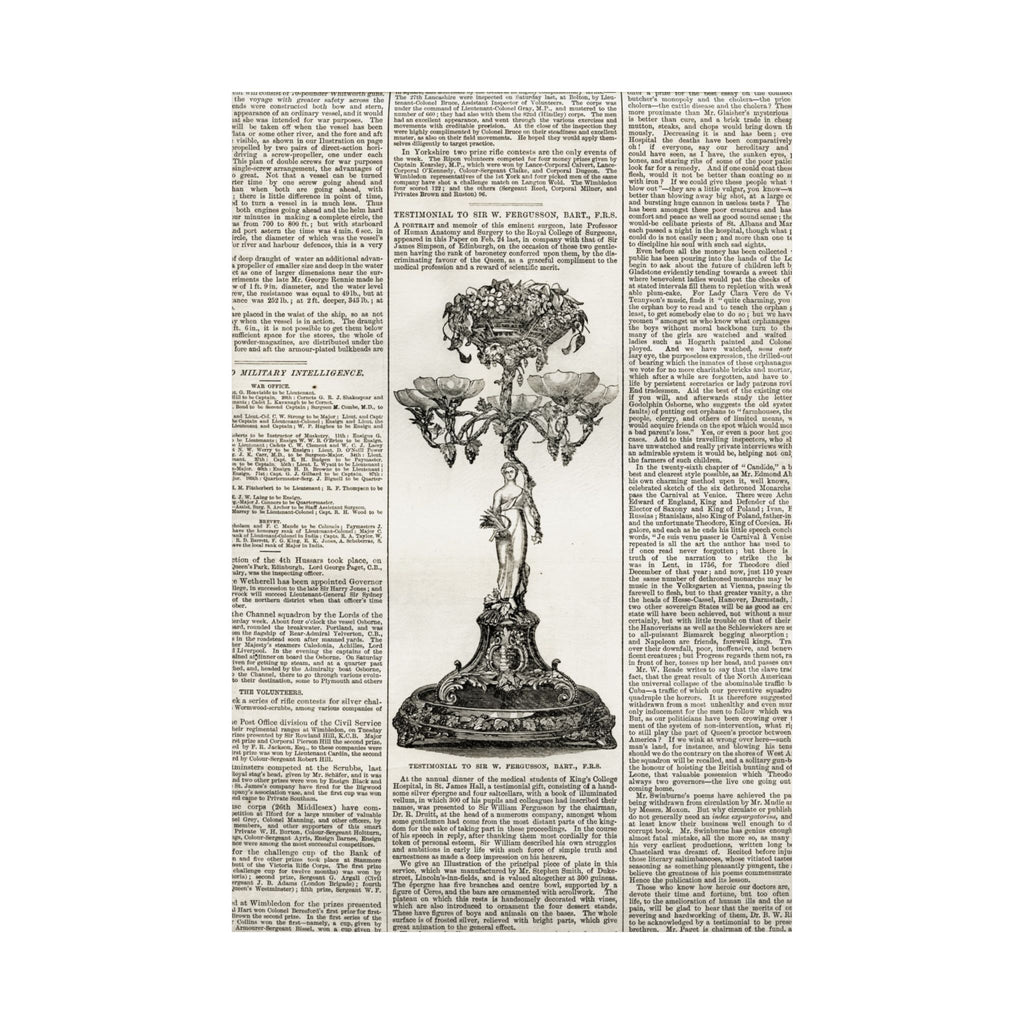 Vintage Botanical Dictionary Poster — Matte Vertical Wall Art