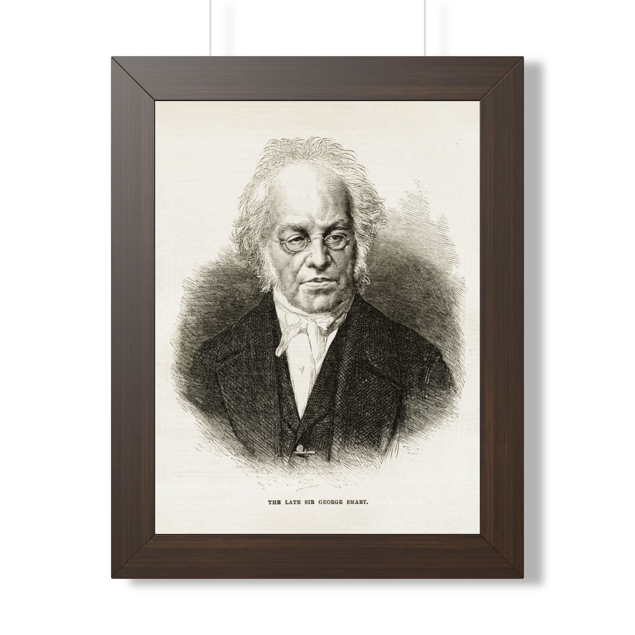 Framed Poster — Vintage Engraved Portrait Wall Art