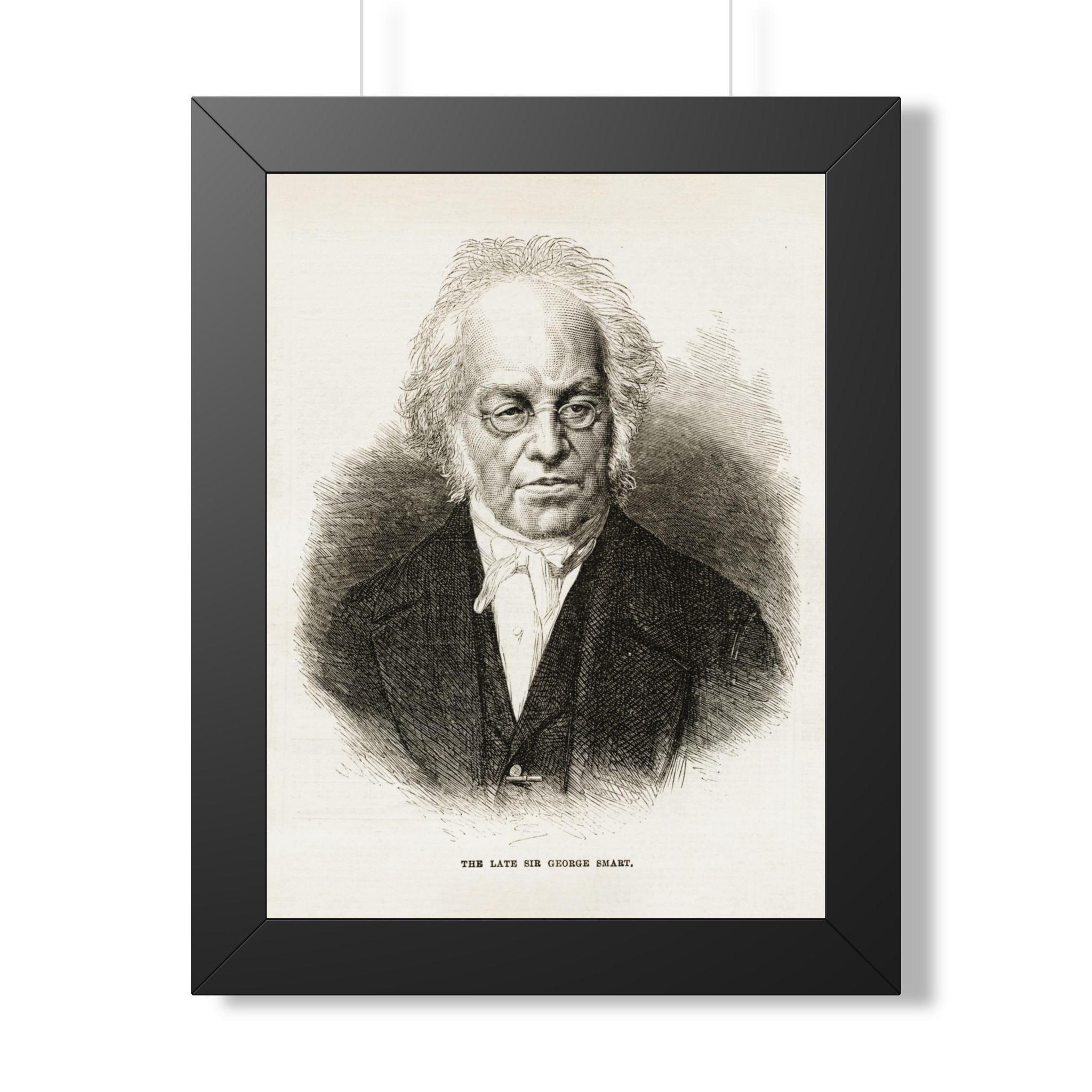 Framed Poster — Vintage Engraved Portrait Wall Art