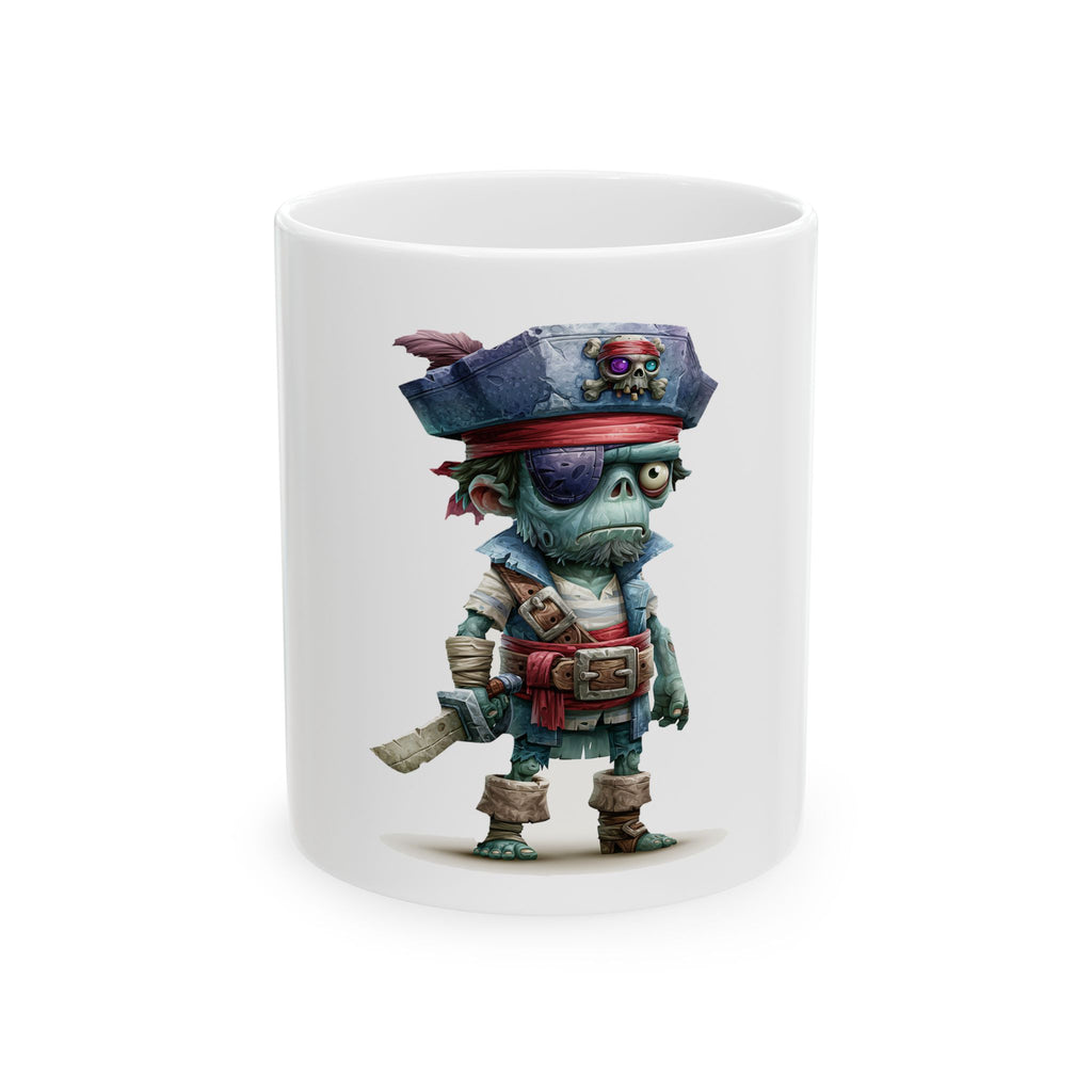 Zombie Pirate Mug — Cute Undead Pirate Coffee Cup (11oz & 15oz)