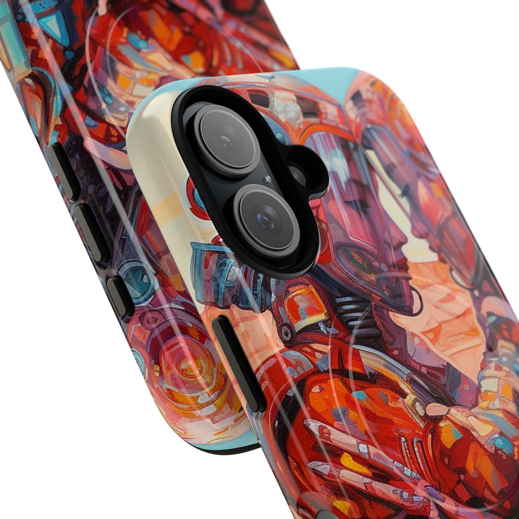 Phone Case — Colorful Futuristic Astronauts Magnetic Tough Case
