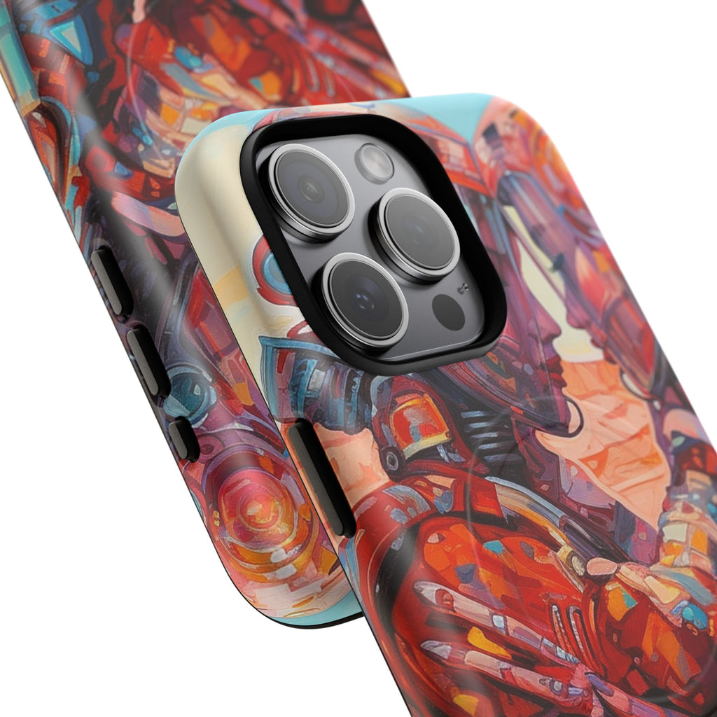 Phone Case — Colorful Futuristic Astronauts Magnetic Tough Case