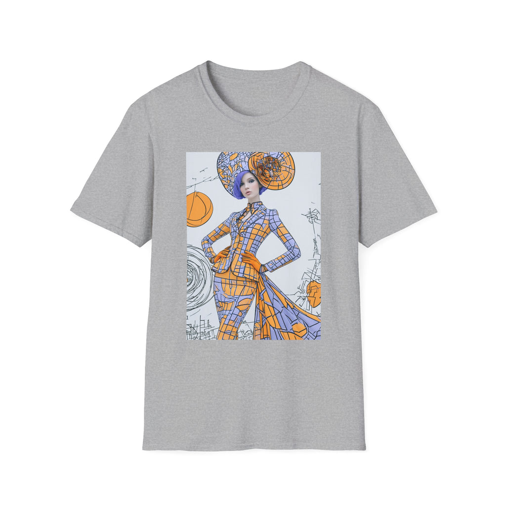 Art Nouveau Pumpkin Fashion T‑Shirt — Stylish Halloween Costume Tee