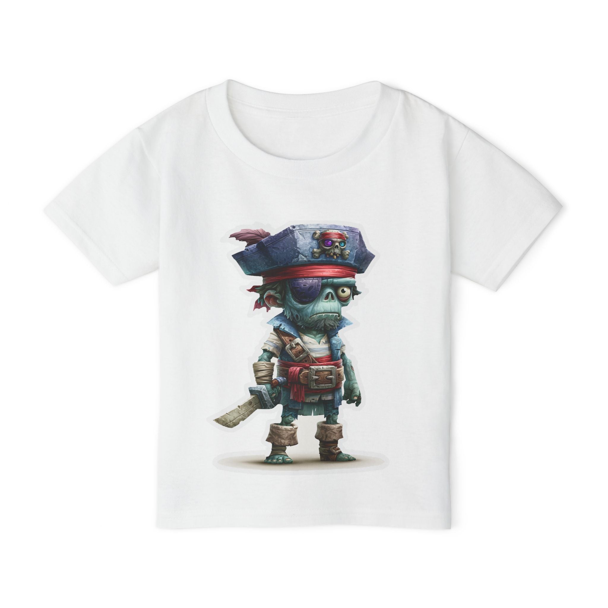 Toddler Pirate Skeleton Tee — Cute Skull Captain Kids T‑Shirt