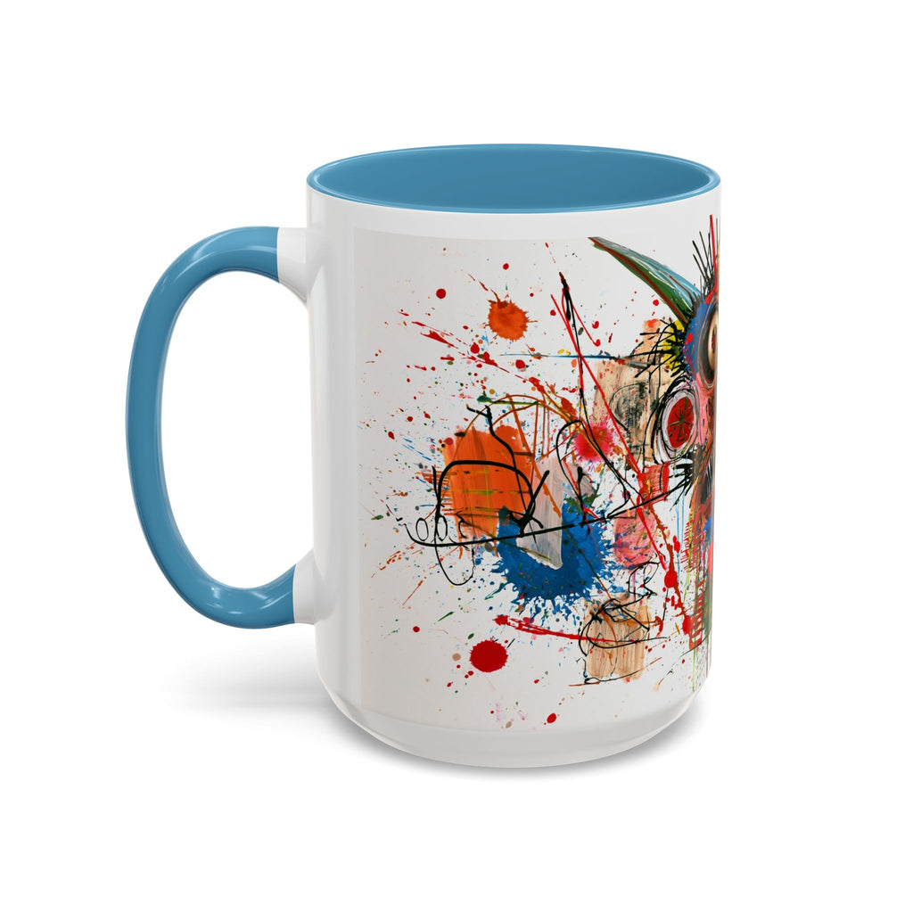 Colorful Abstract Monster Coffee Mug — Vibrant Art Accent Mug (11/15 oz)