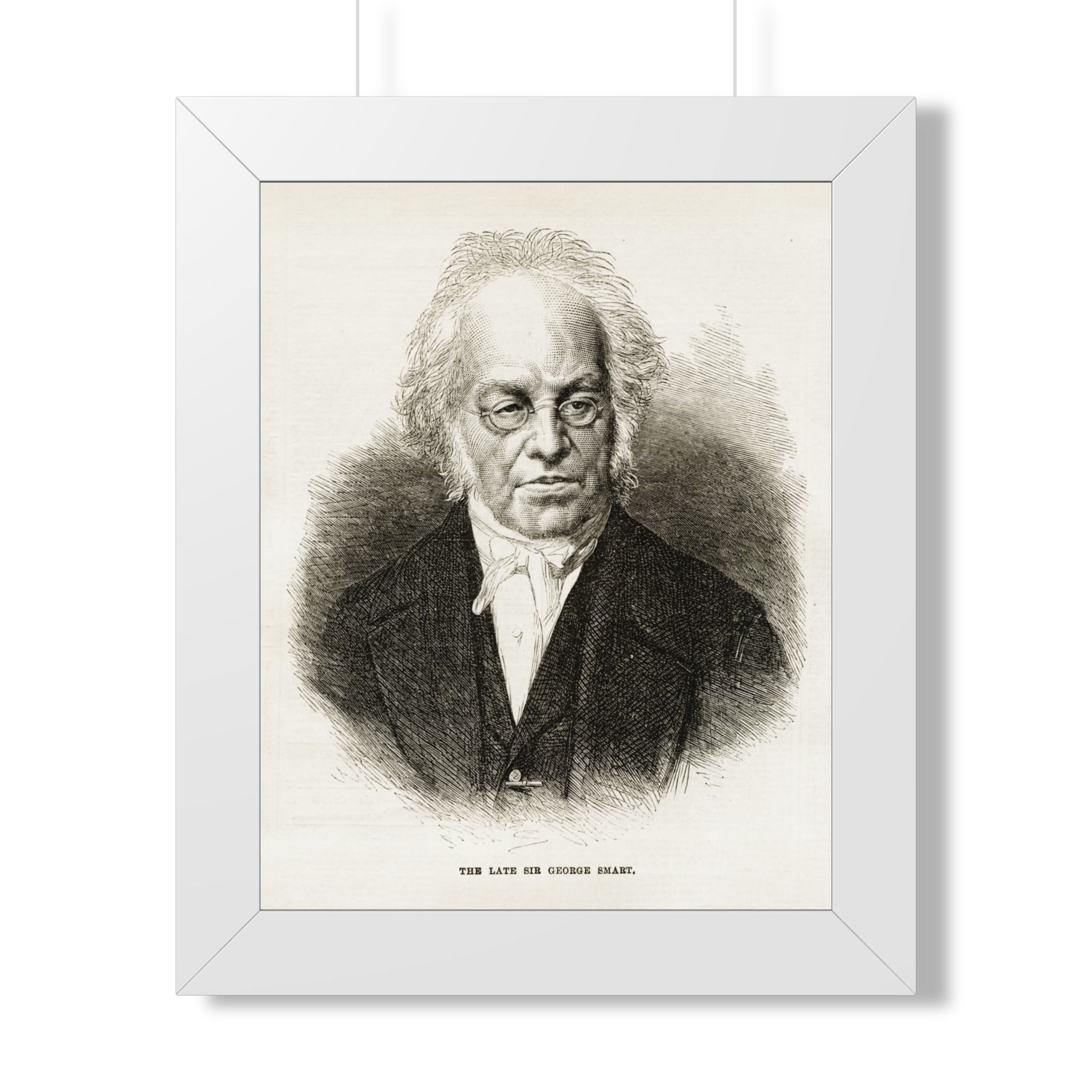 Framed Poster — Vintage Engraved Portrait Wall Art