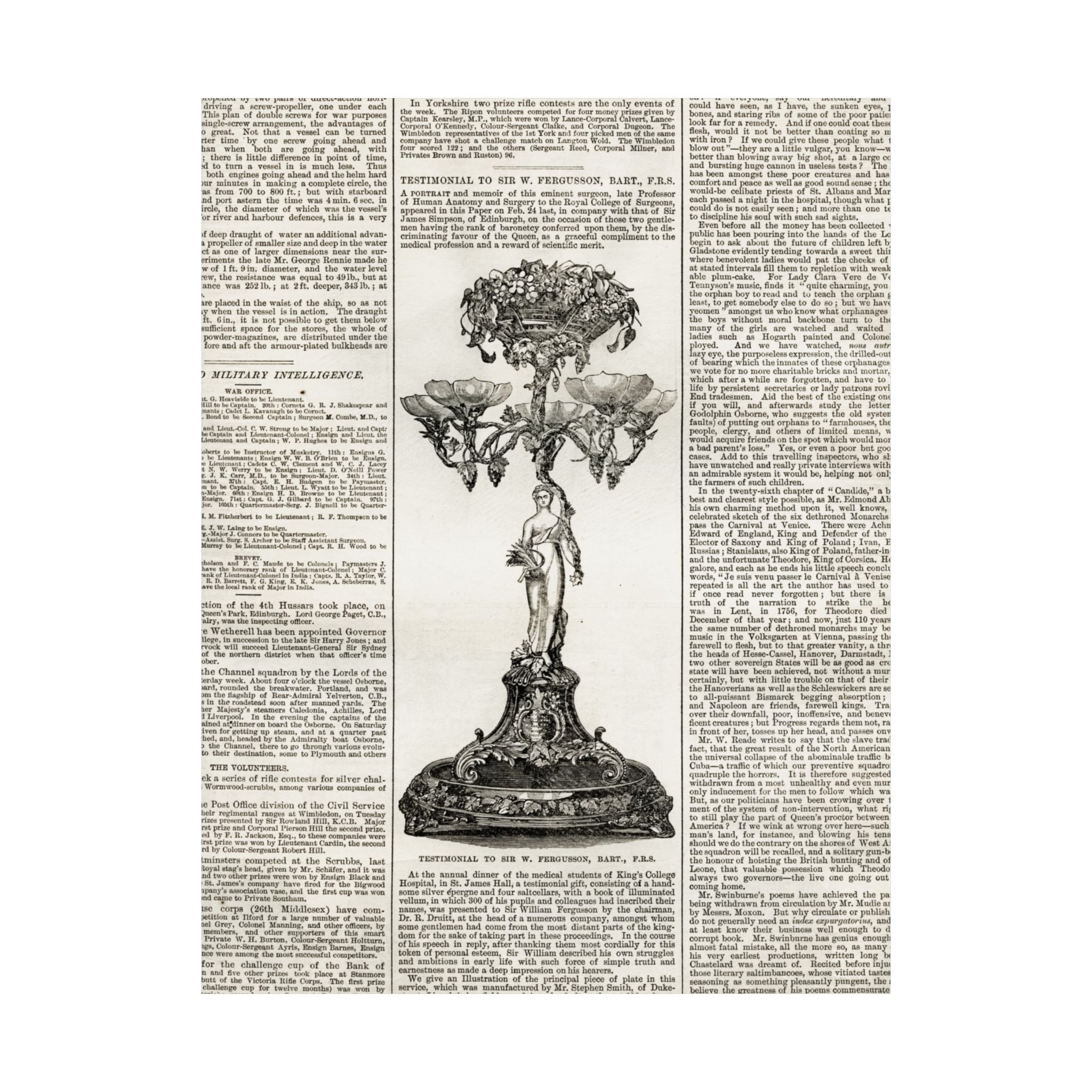 Vintage Botanical Dictionary Poster — Matte Vertical Wall Art