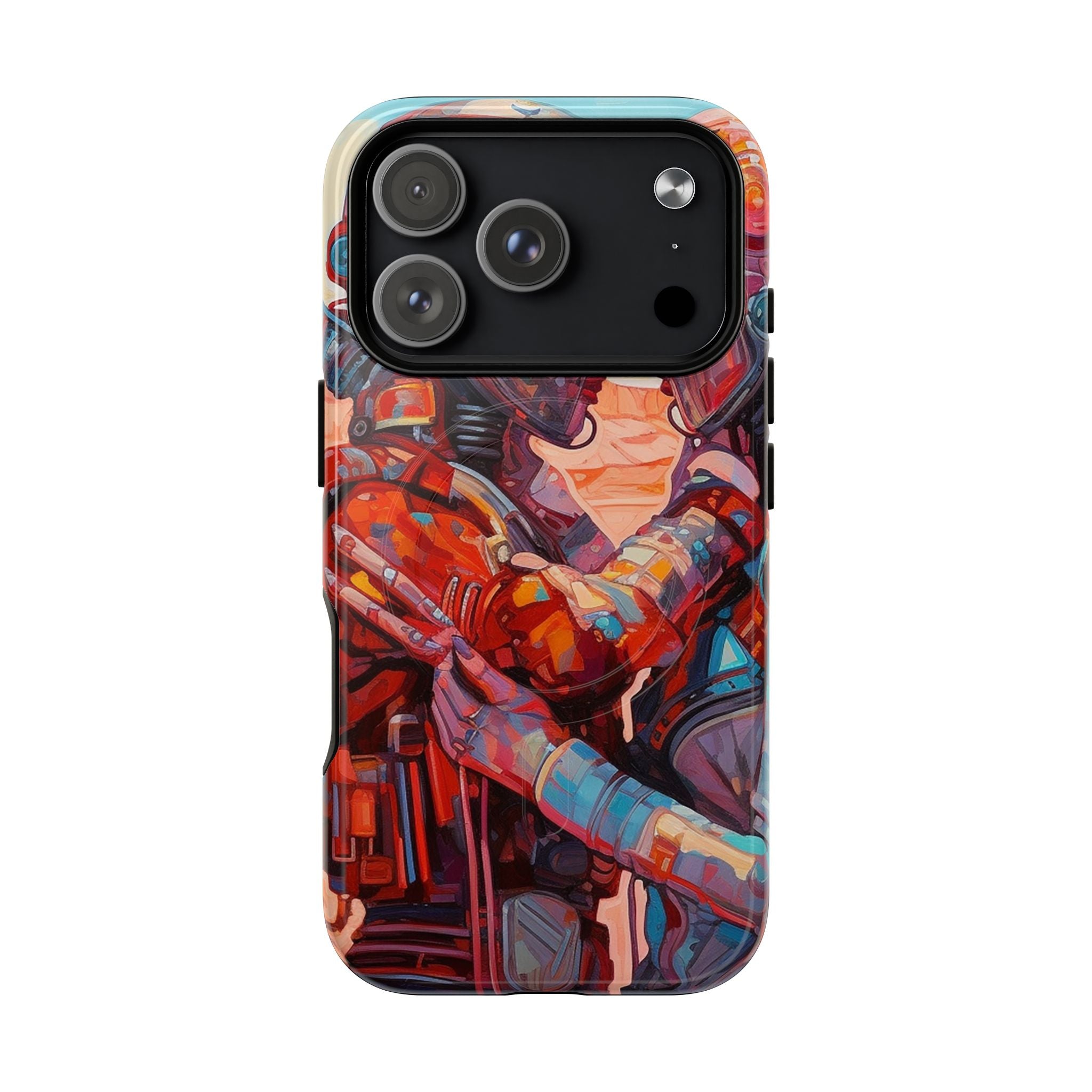 Phone Case — Colorful Futuristic Astronauts Magnetic Tough Case