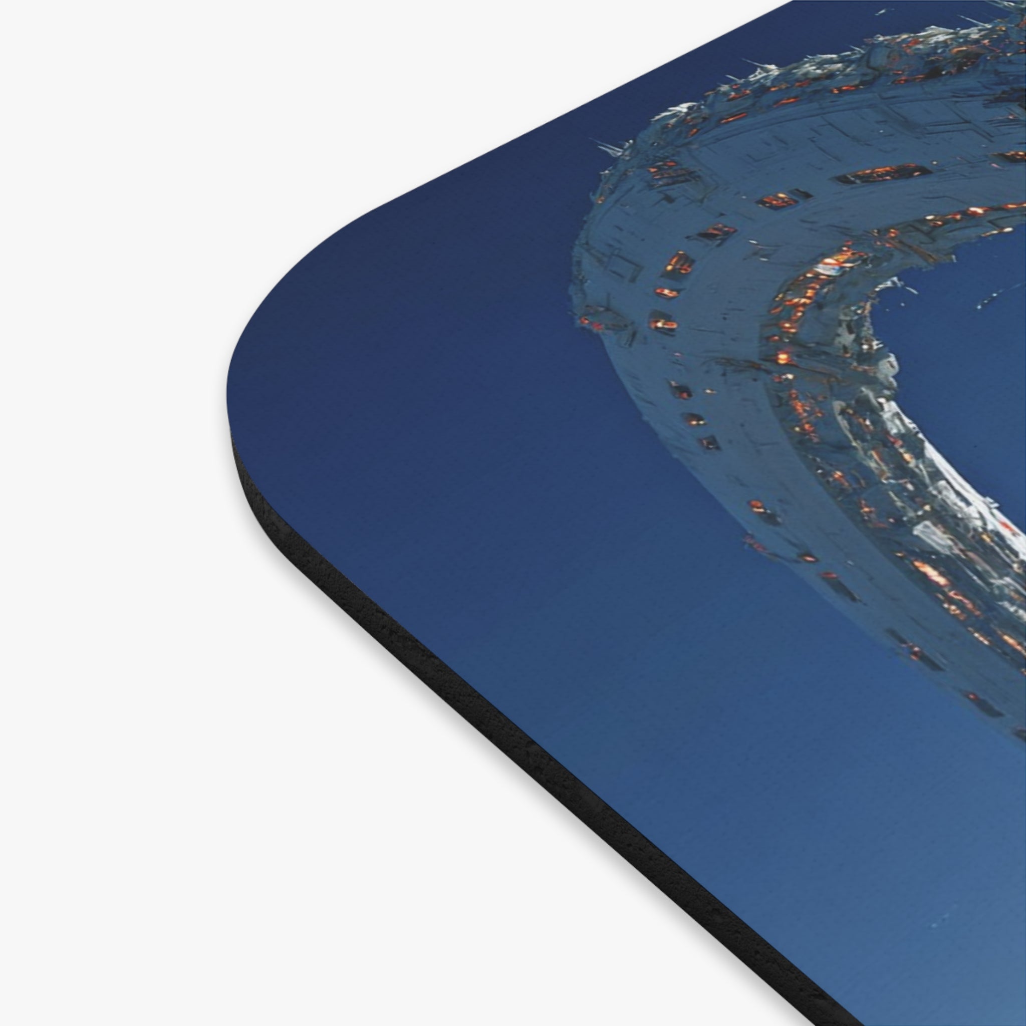 Sci‑Fi Space Halo Mouse Pad — Futuristic Starfield Desk Mat for Gamers & Space Fans