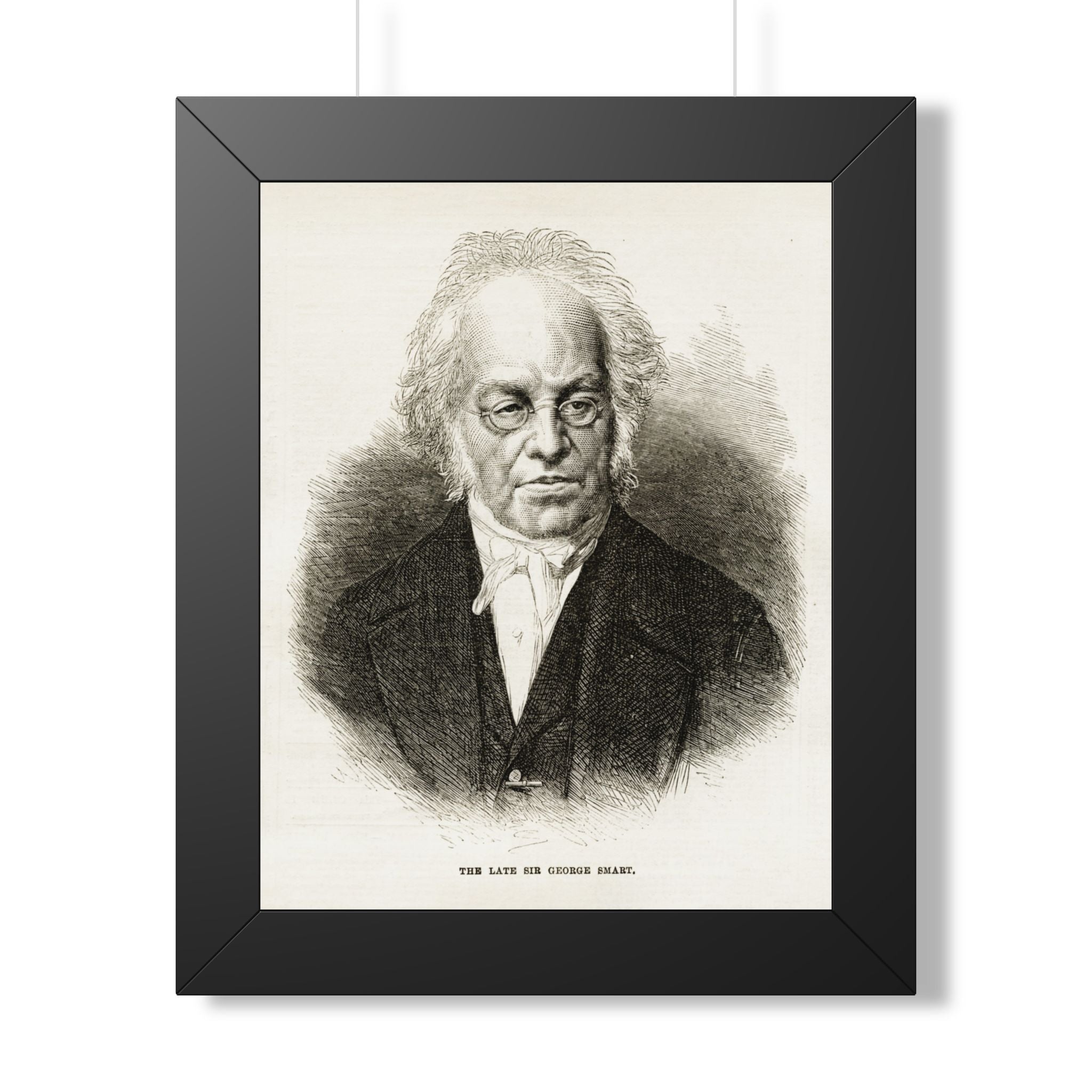 Framed Poster — Vintage Engraved Portrait Wall Art