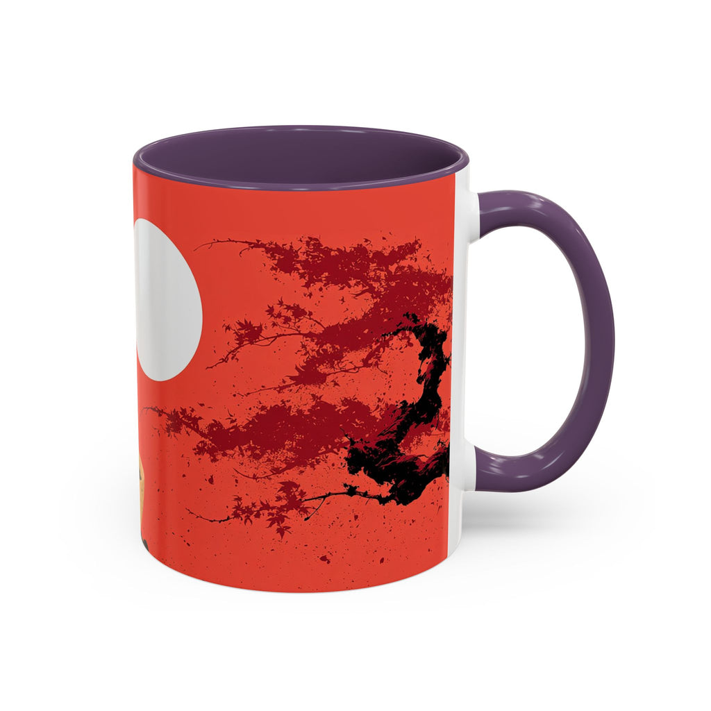 Red Coffee Mug - "Yeah, yeah, yeah ... First Coffee" Vintage Steam Design (11/15oz)
