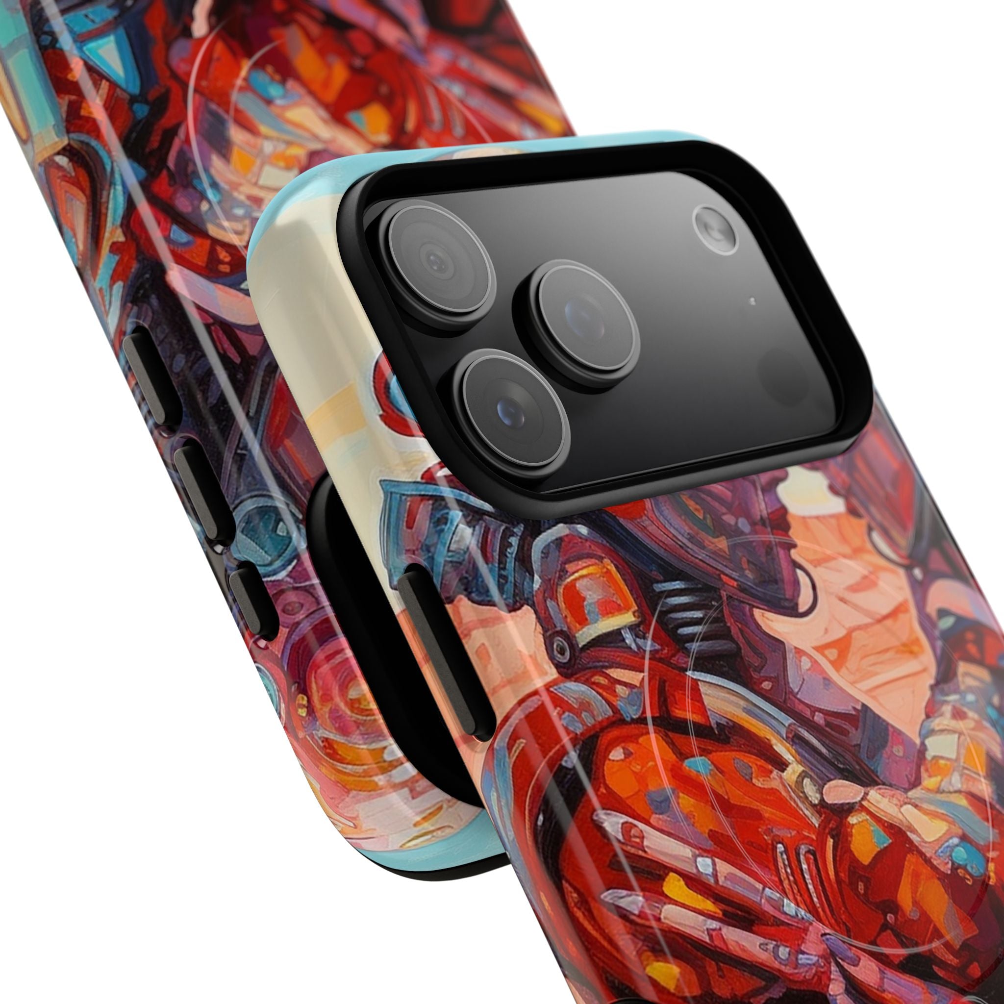 Phone Case — Colorful Futuristic Astronauts Magnetic Tough Case