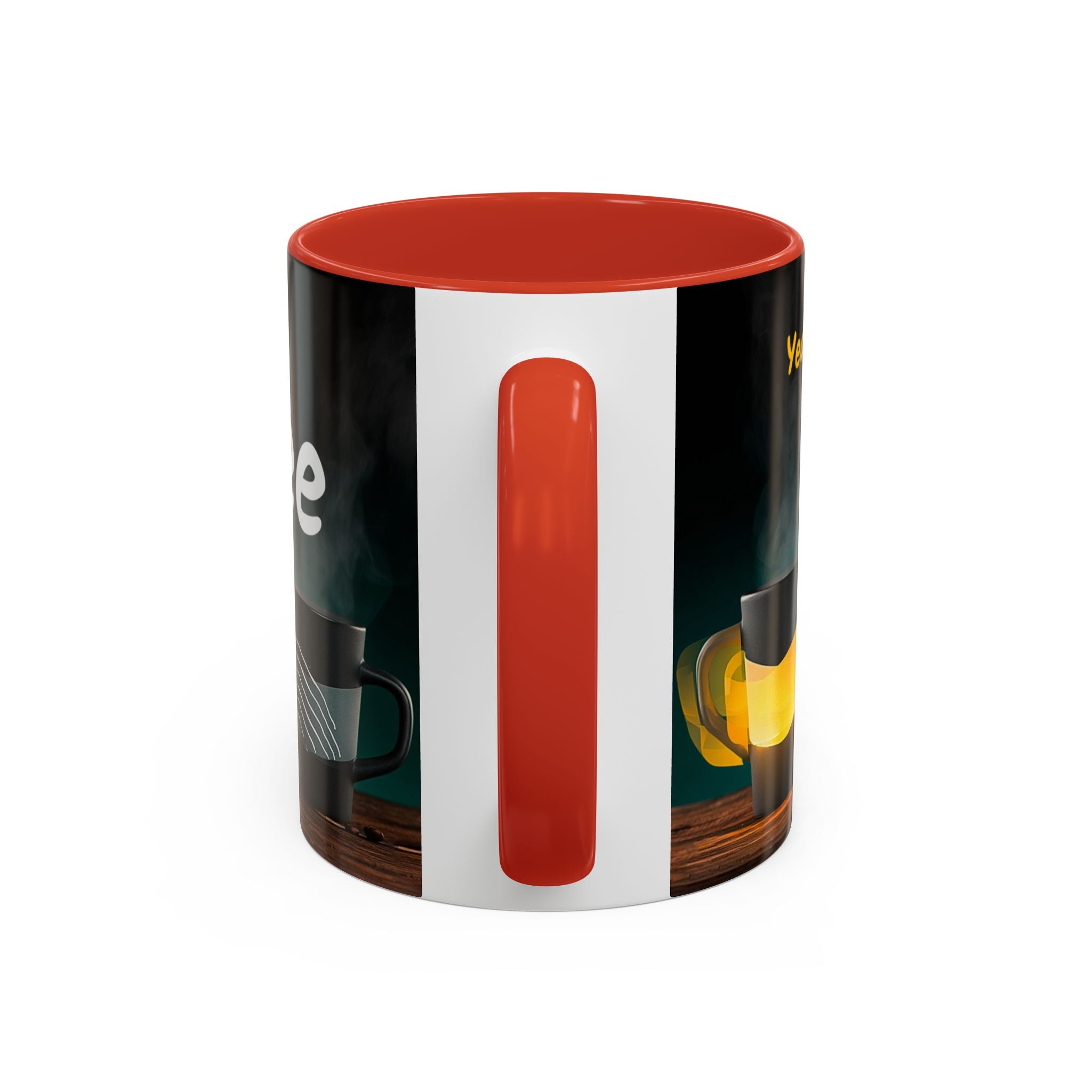 Coffee Mug — "Yeah, yeah, yeah...But First Coffee" Accent Ceramic Mug (11/15oz)