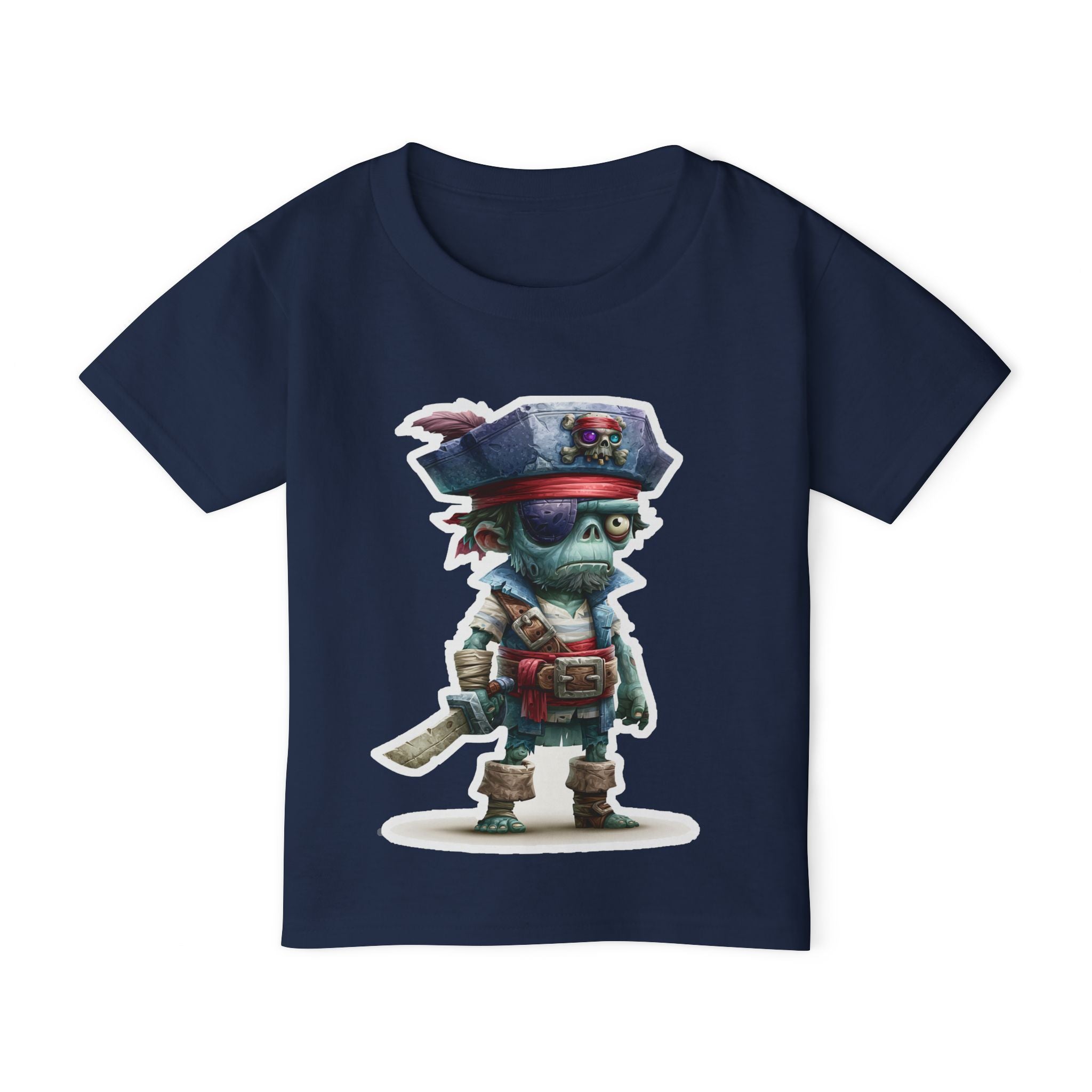 Toddler Pirate Skeleton Tee — Cute Skull Captain Kids T‑Shirt