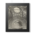 Detail of the New Jewish Synagogue, Berlin. Vintage Cathedral Ceiling Framed Poster — Architectural Interior Art Print
