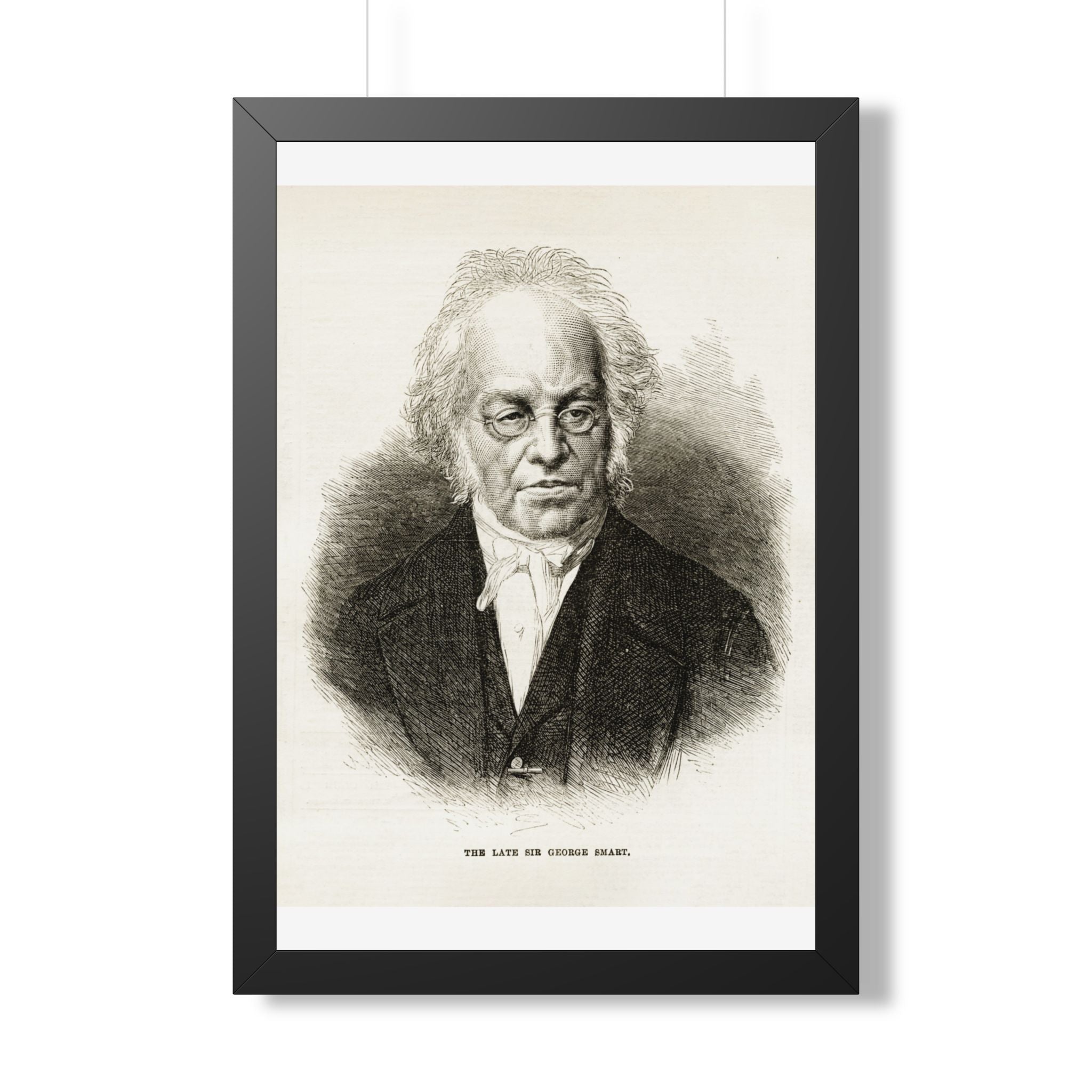 Framed Poster — Vintage Engraved Portrait Wall Art