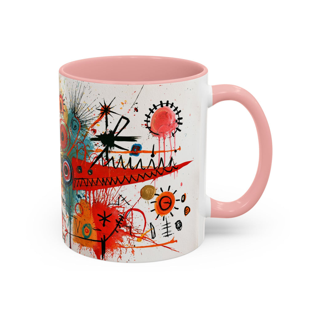 Abstract Monster Art Coffee Mug — Colorful Graffiti-Style Accent Mug (11/15oz)