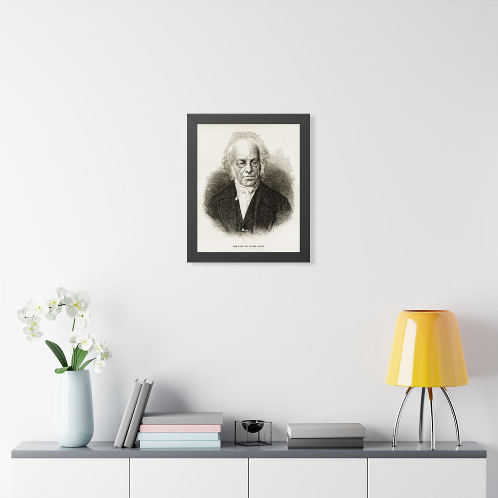 Framed Poster — Vintage Engraved Portrait Wall Art