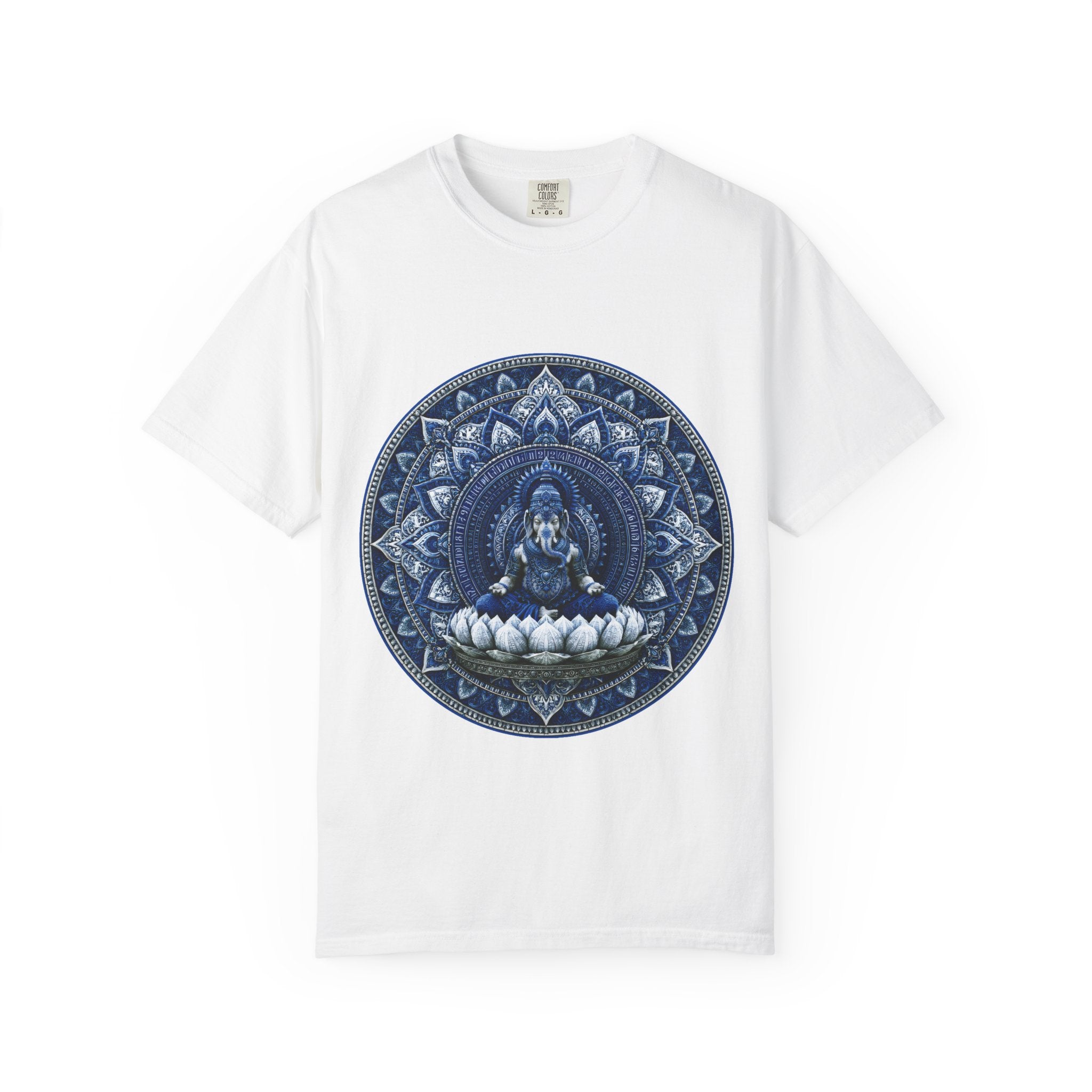 Lotus Mandala T-Shirt — Blue Ganesh Yoga Tee