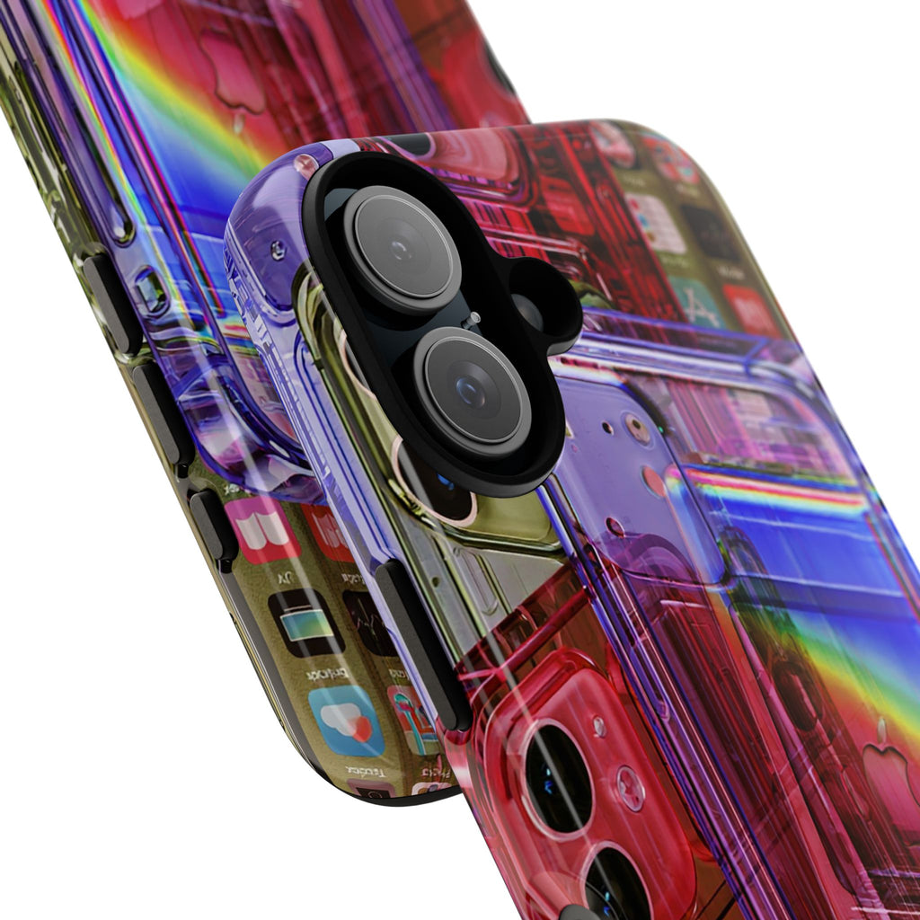 Retro Rainbow Cassette Phone Case