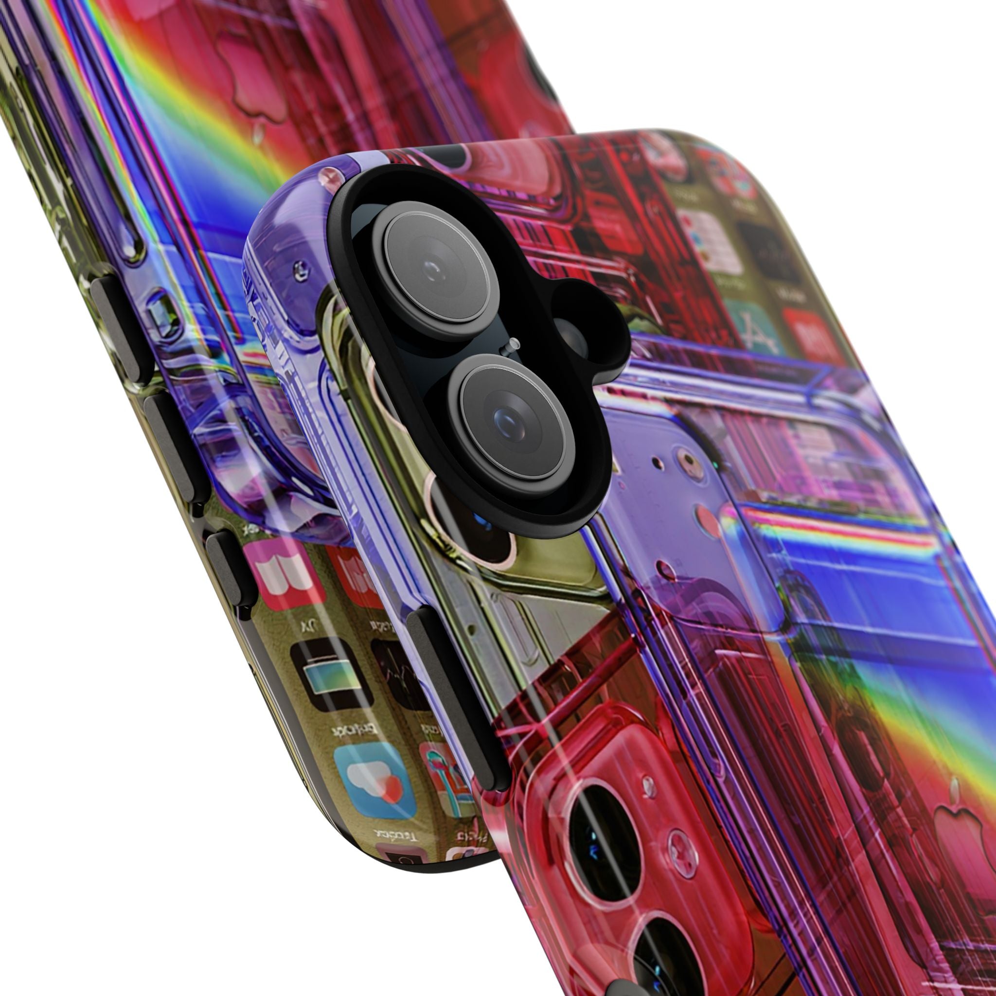 Retro Rainbow Cassette Phone Case