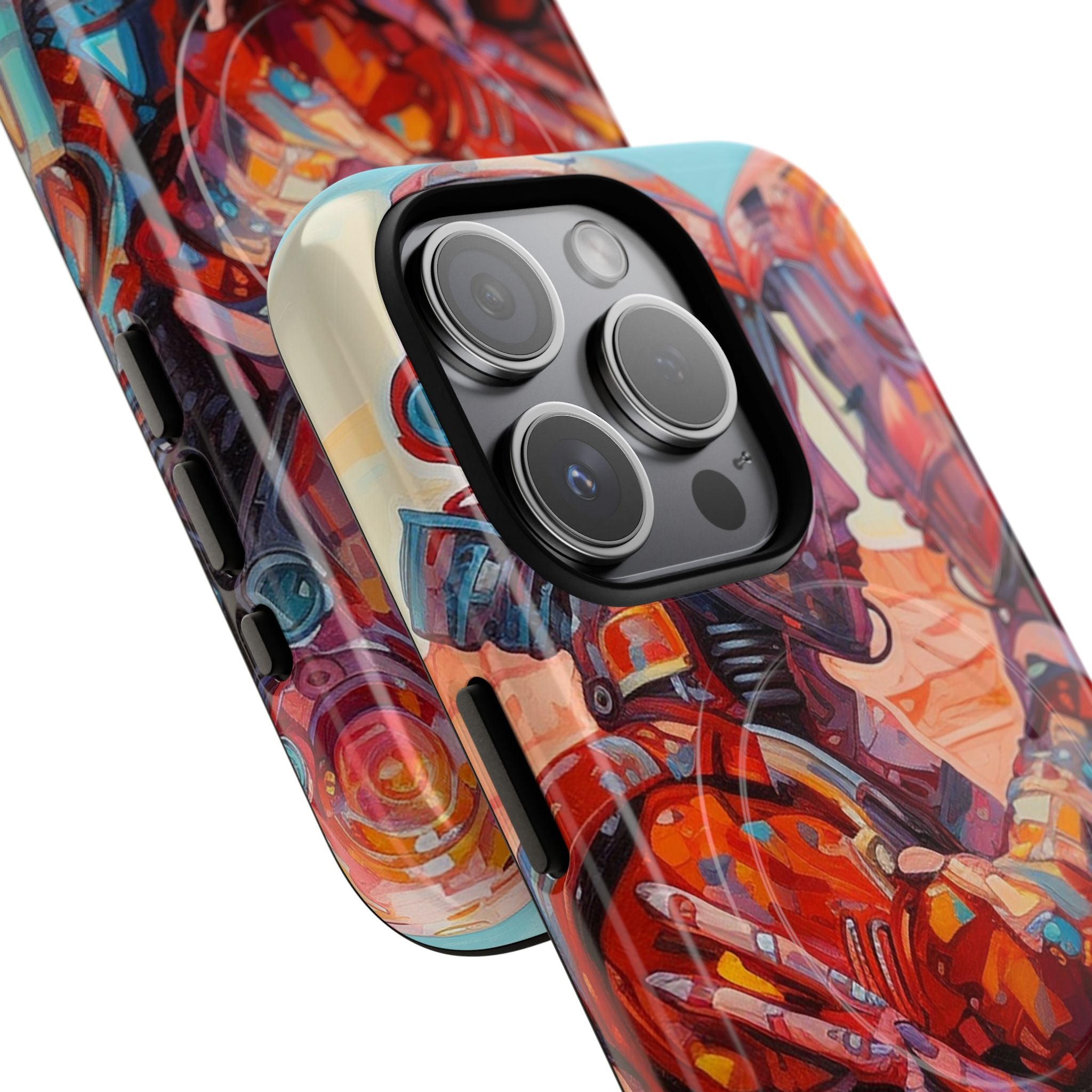 Phone Case — Colorful Futuristic Astronauts Magnetic Tough Case