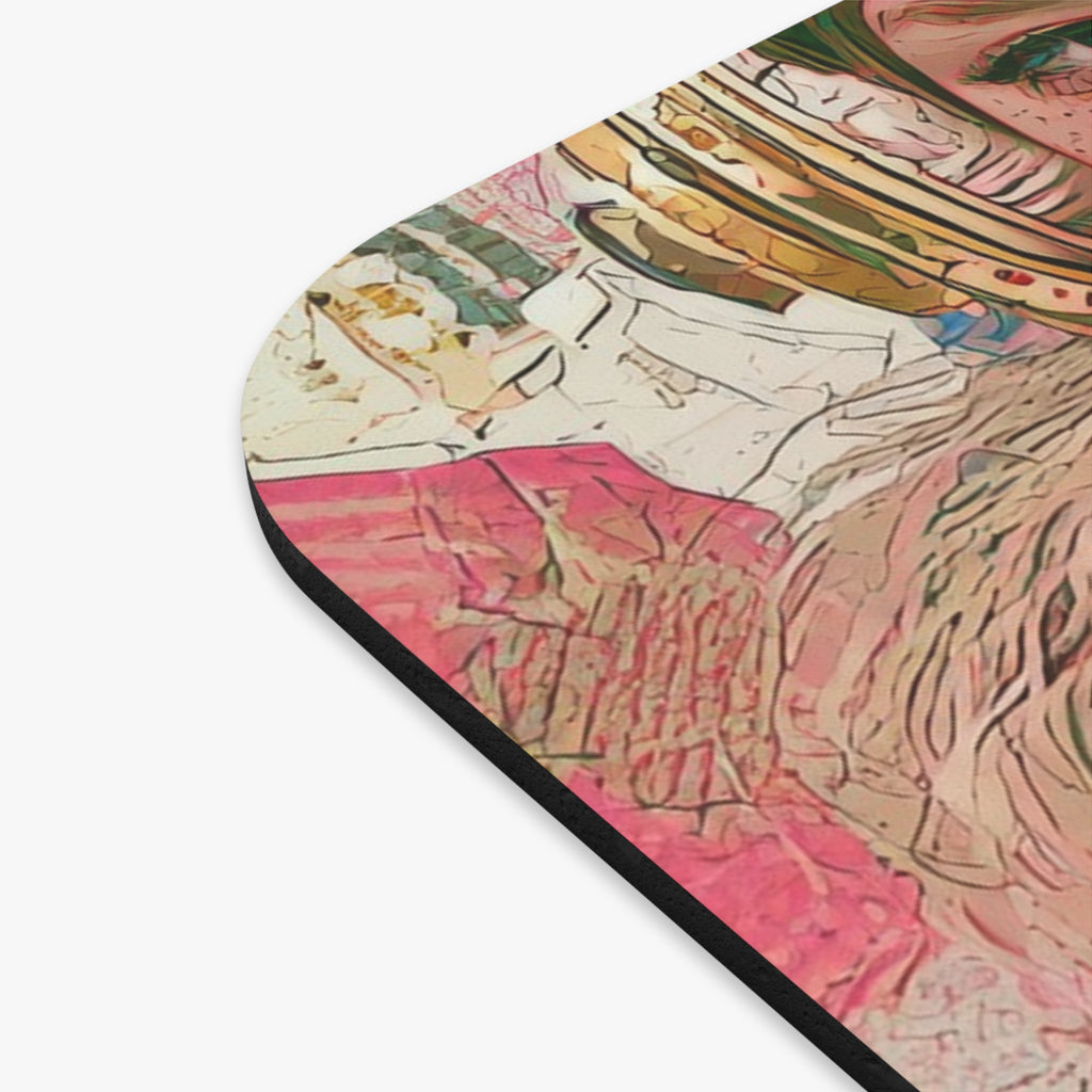Vintage Pop Art Mouse Pad — "I doubt therefore I think...what???"
