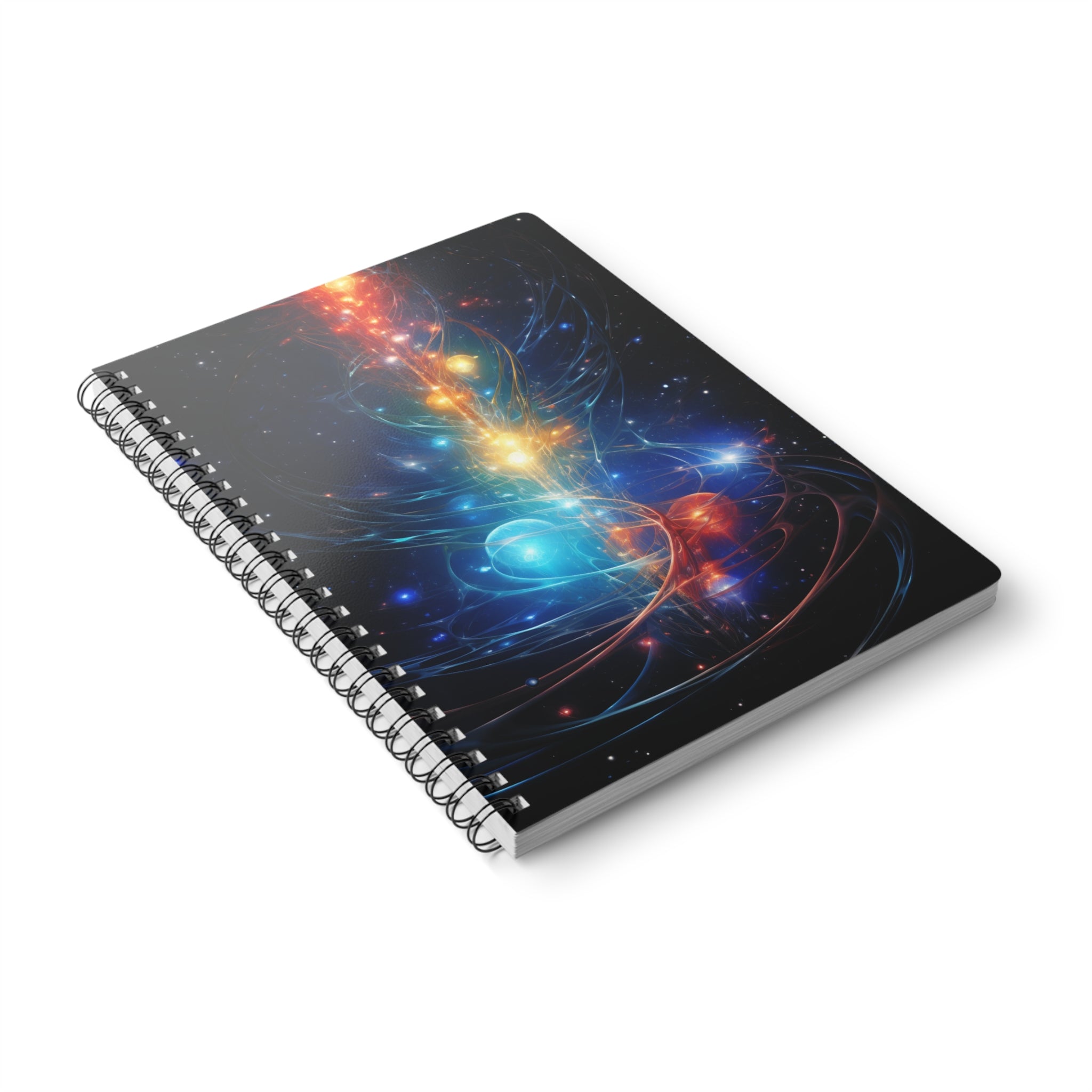 A5 Spiral Notebook — Cosmic Light Energy Art Journal