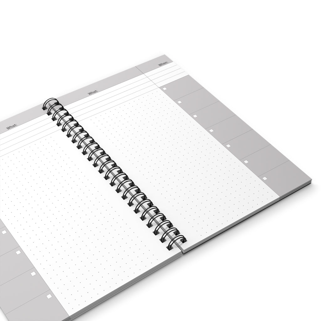 Patriotic Mosaic Face Spiral Journal — American Flag Art Notebook