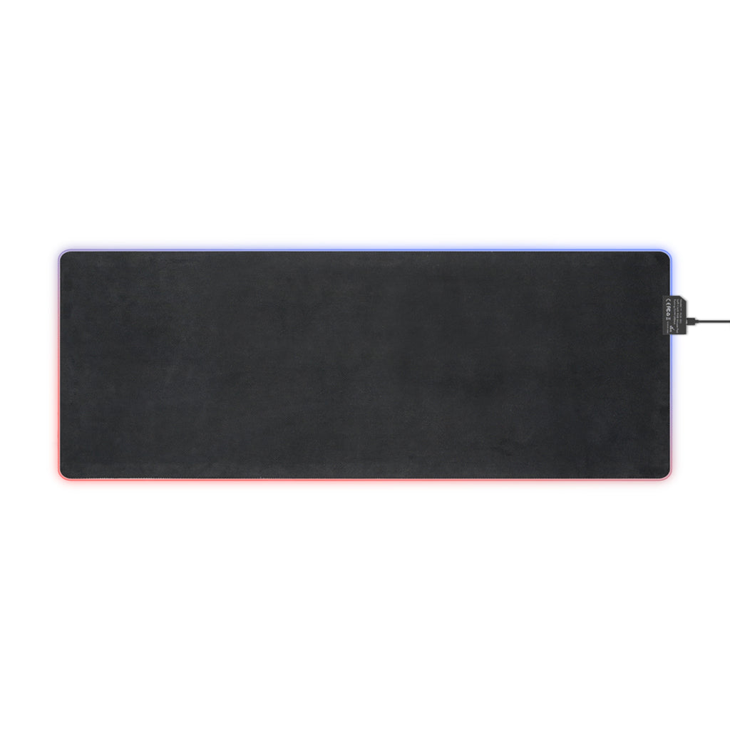 LED Gaming Mouse Pad — Steampunk DNA Galaxy RGB Desk Mat for Gamers
