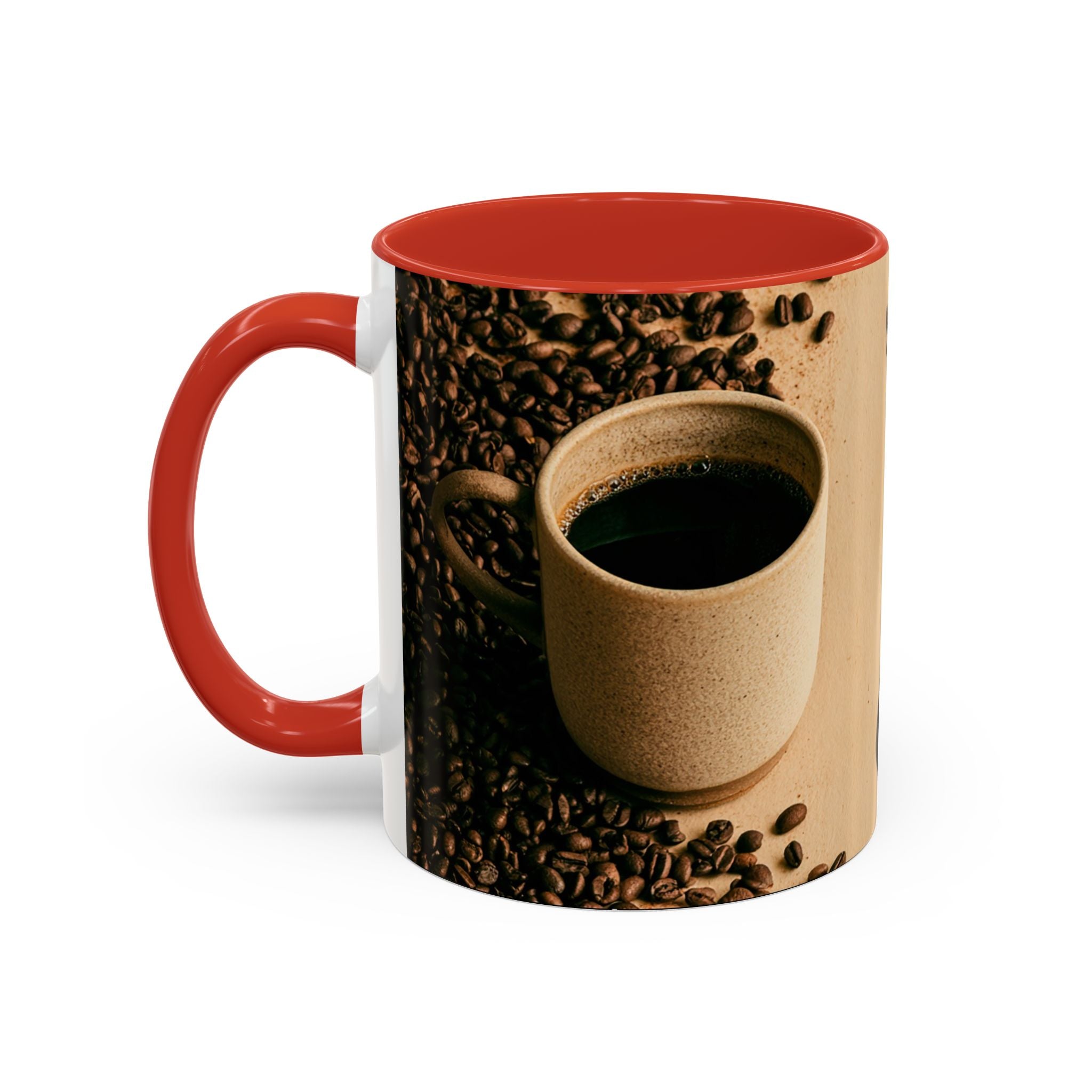 Coffee Mug — "Yeah, yeah, yeah...But First Coffee" Accent Ceramic Mug (11/15oz)