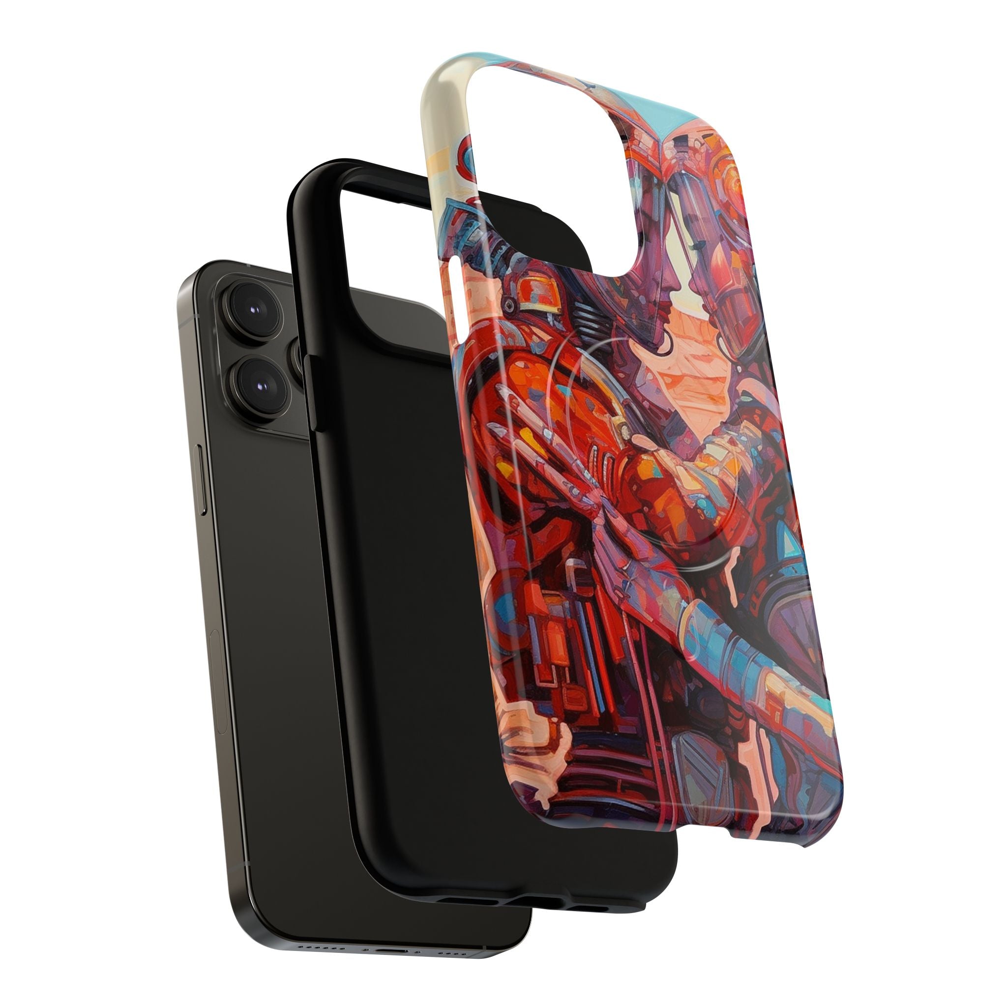 Phone Case — Colorful Futuristic Astronauts Magnetic Tough Case