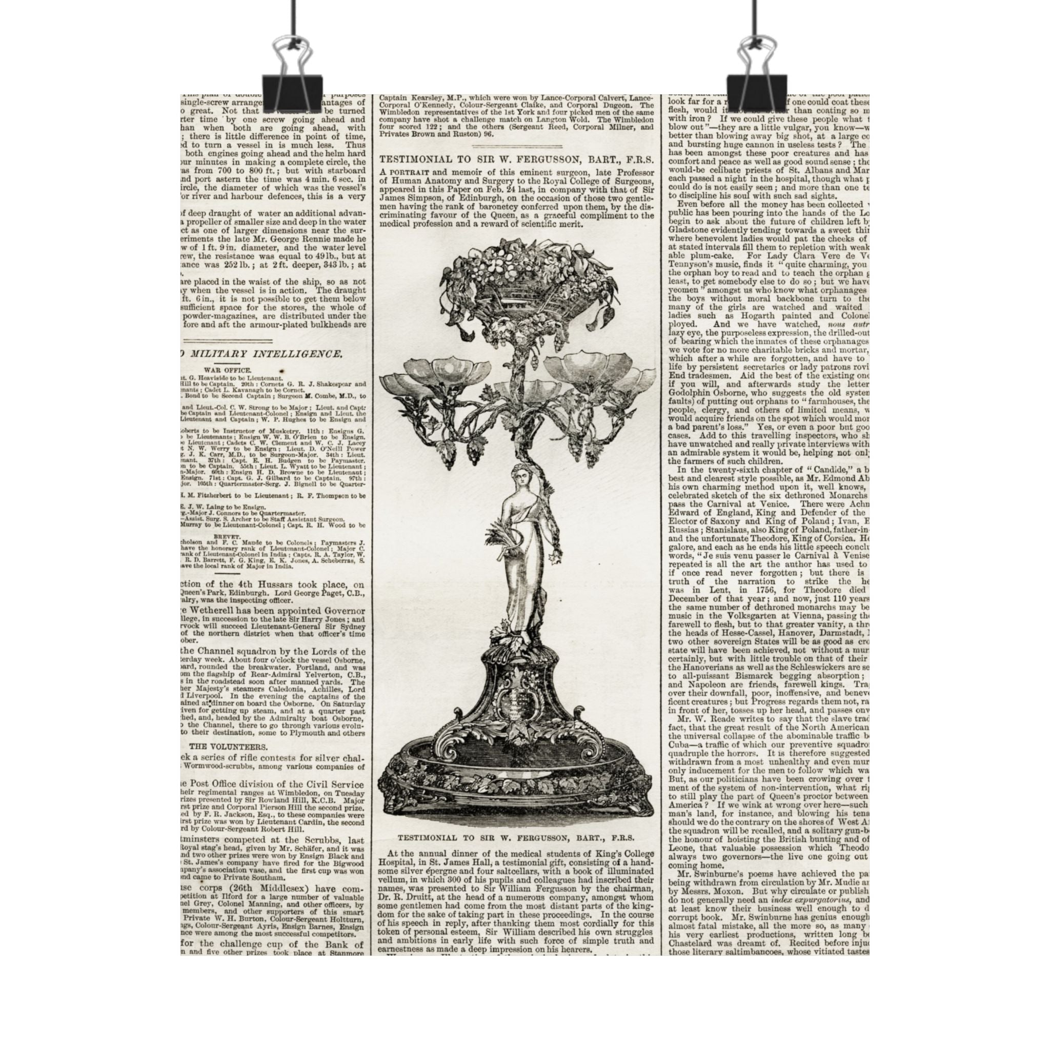 Vintage Botanical Dictionary Poster — Matte Vertical Wall Art