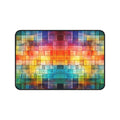 Colorwave Mosaic Desk Mat — Vibrant Pixel Art Mousepad