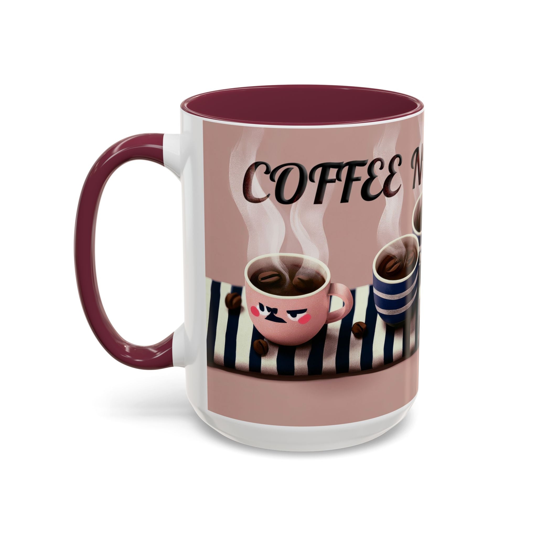 Coffee Now, Talk Later Mug — Cute Kawaii Coffee Cups (11oz, 15oz)