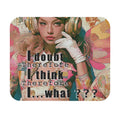 Vintage Pop Art Mouse Pad — "I doubt therefore I think...what???"