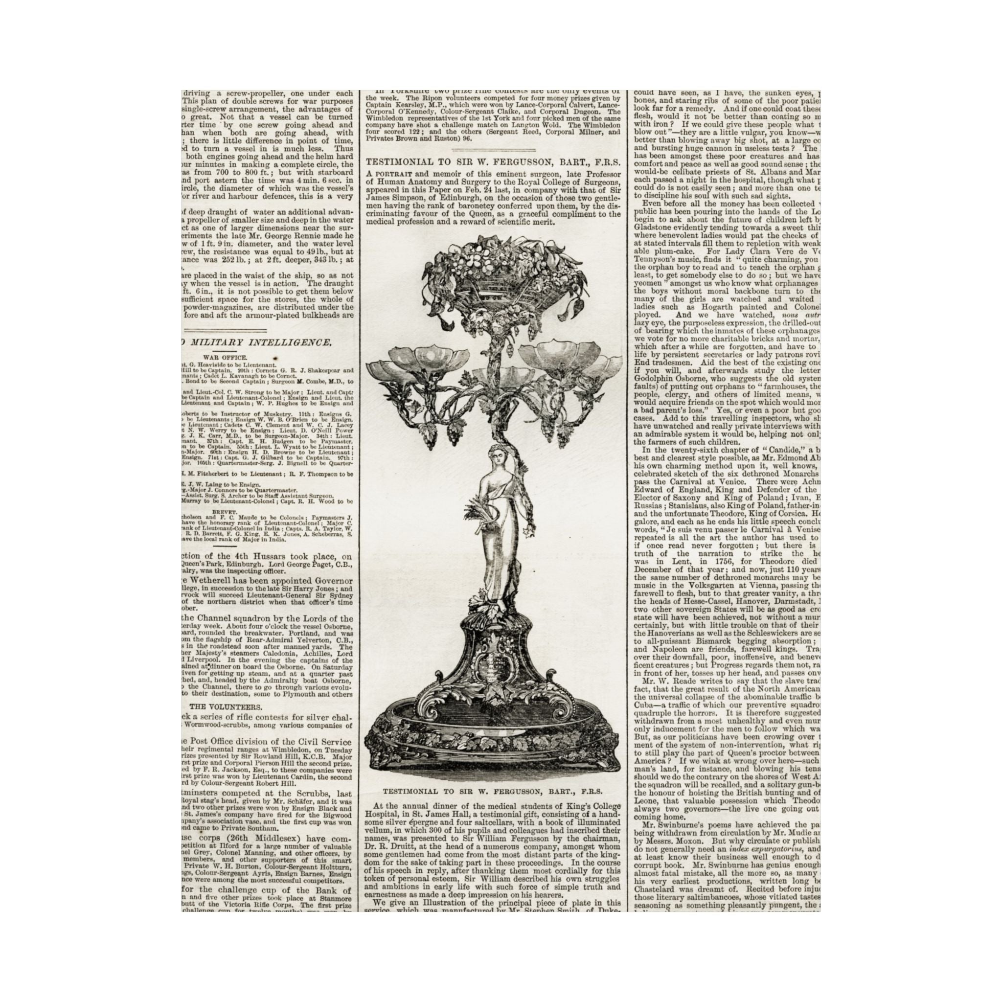 Vintage Botanical Dictionary Poster — Matte Vertical Wall Art