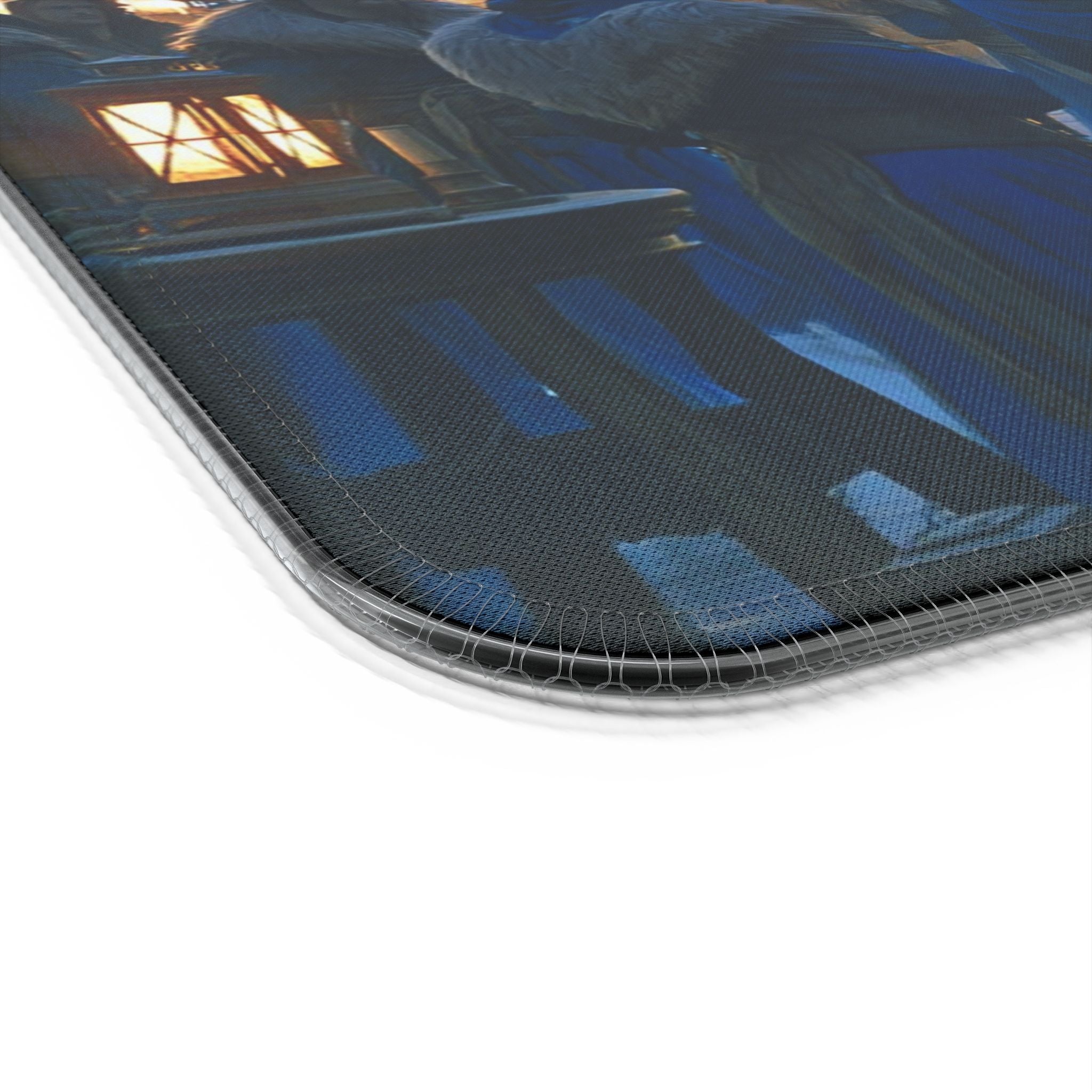 LED RGB Wireless Charging Gaming Mouse Pad — Water Fountain Nightscape Design