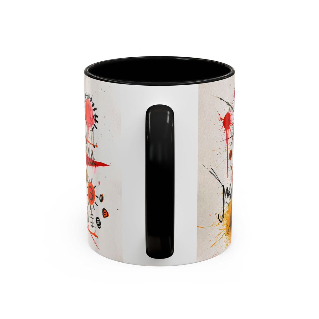 Abstract Monster Art Coffee Mug — Colorful Graffiti-Style Accent Mug (11/15oz)