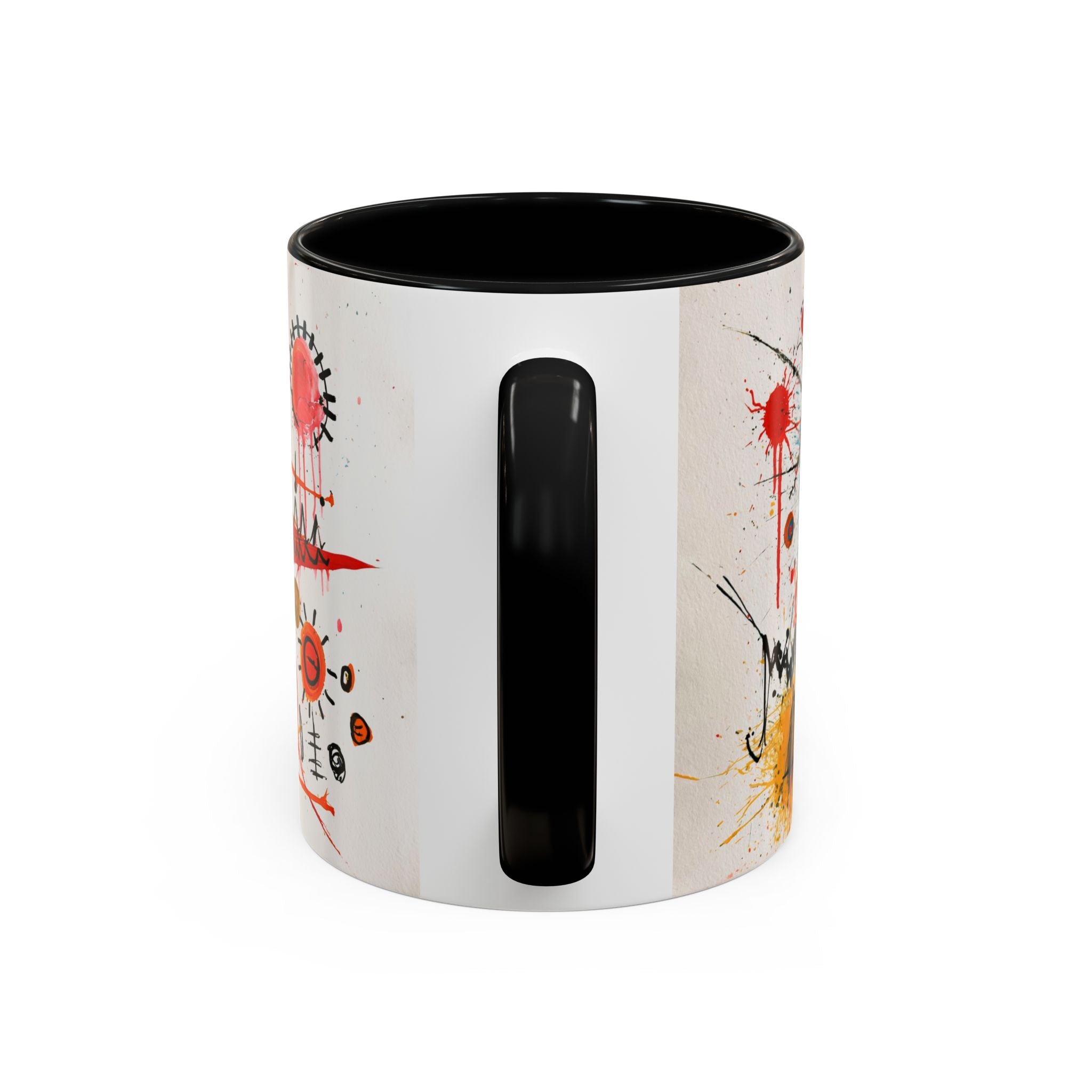 Abstract Monster Art Coffee Mug — Colorful Graffiti-Style Accent Mug (11/15oz)