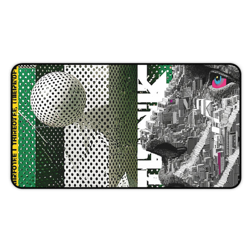 Abstract Lion Desk Mat — Modern Pop Art Gaming Mouse Pad
