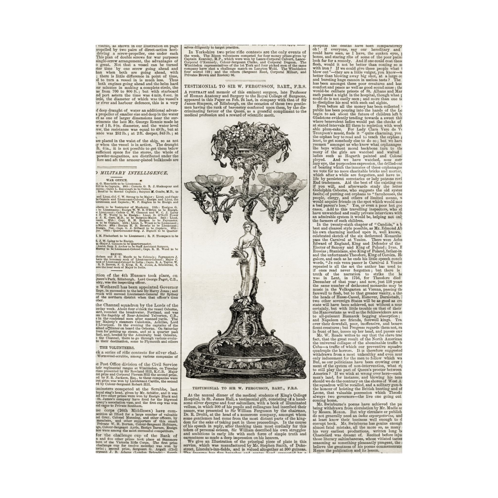 Vintage Botanical Dictionary Poster — Matte Vertical Wall Art