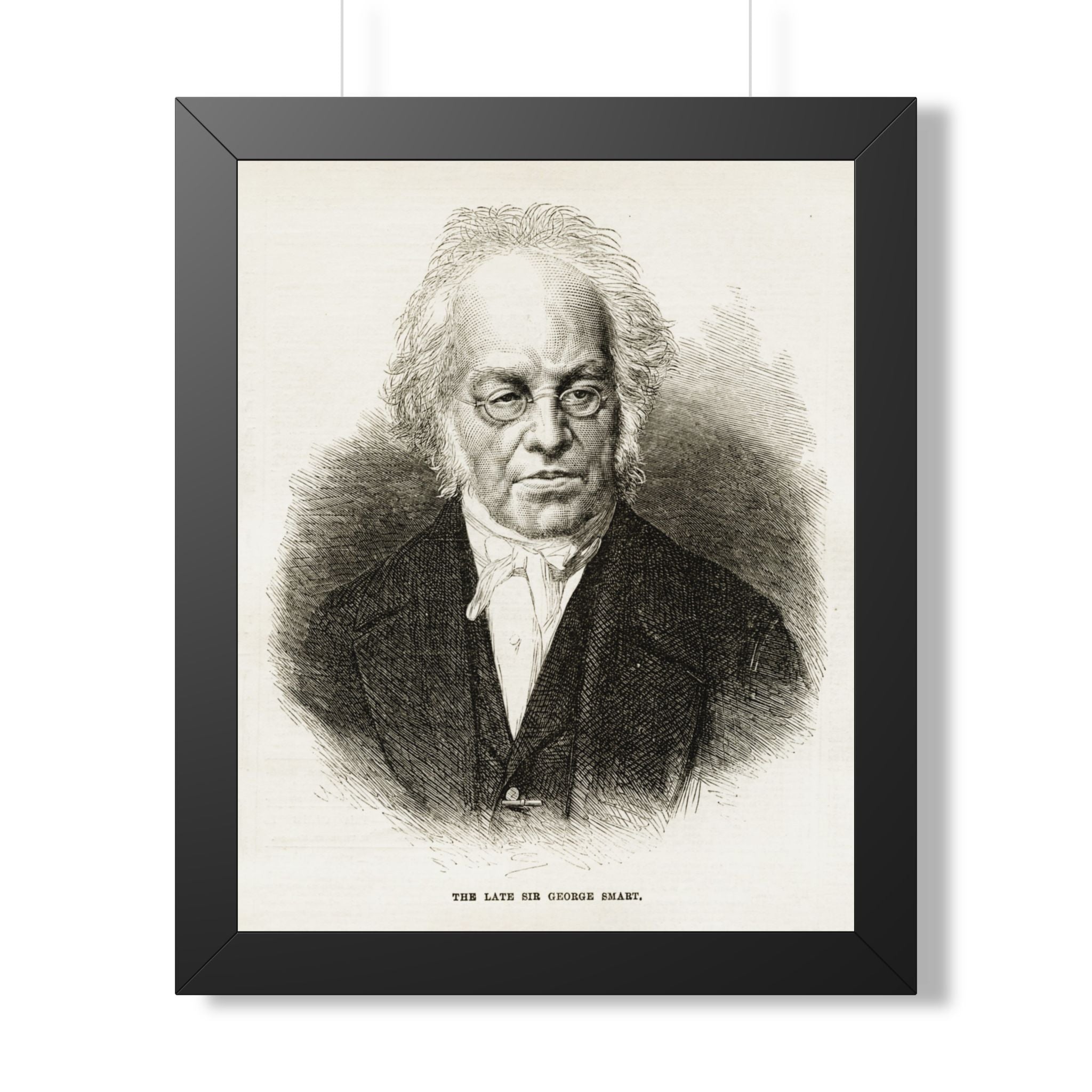 Framed Poster — Vintage Engraved Portrait Wall Art