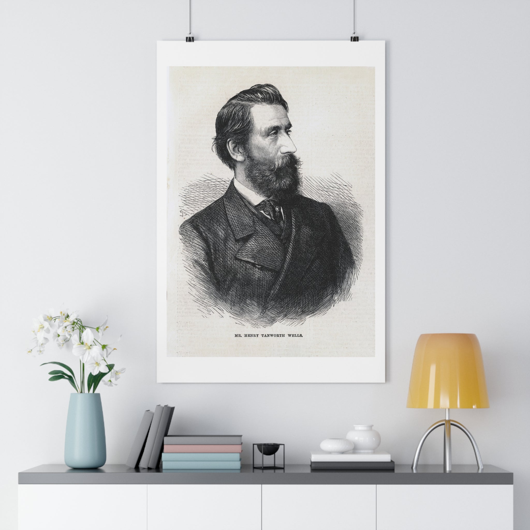 Historical Portrait Poster — Vintage 19th-Century Gentleman Print