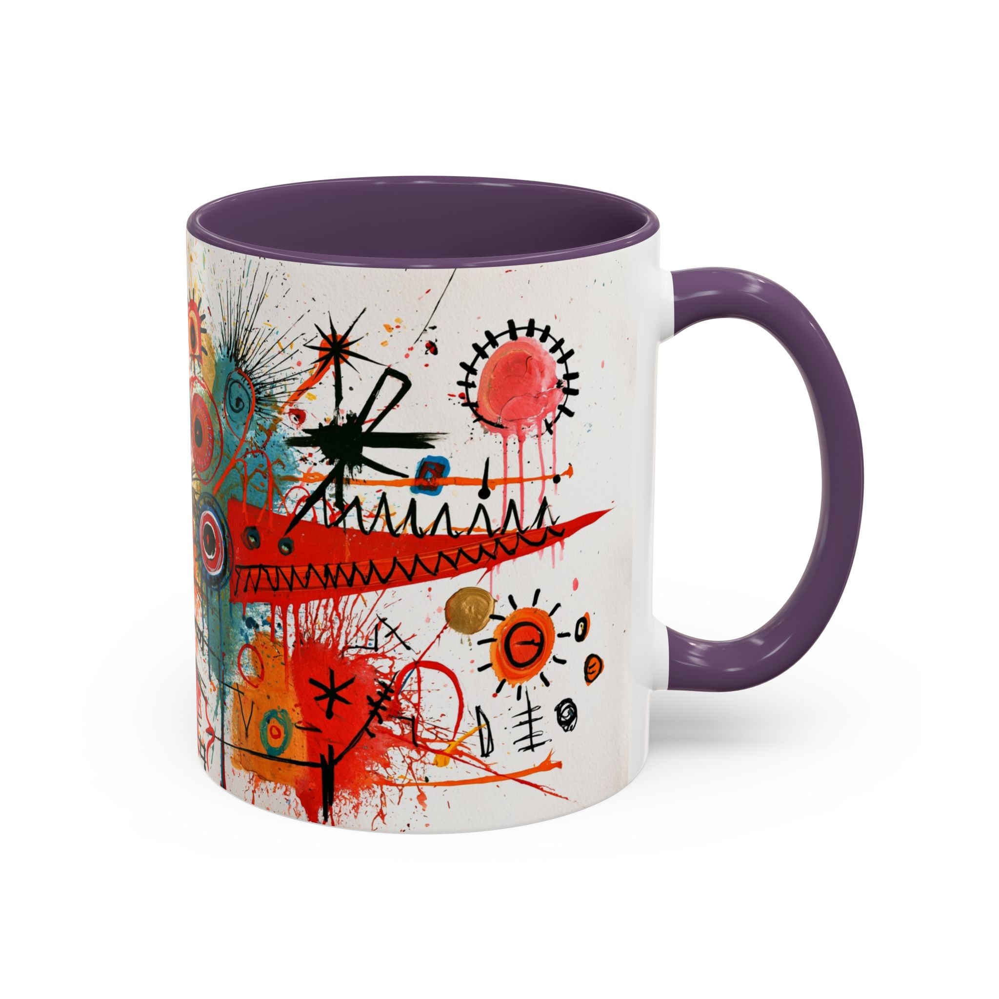 Abstract Monster Art Coffee Mug — Colorful Graffiti-Style Accent Mug (11/15oz)