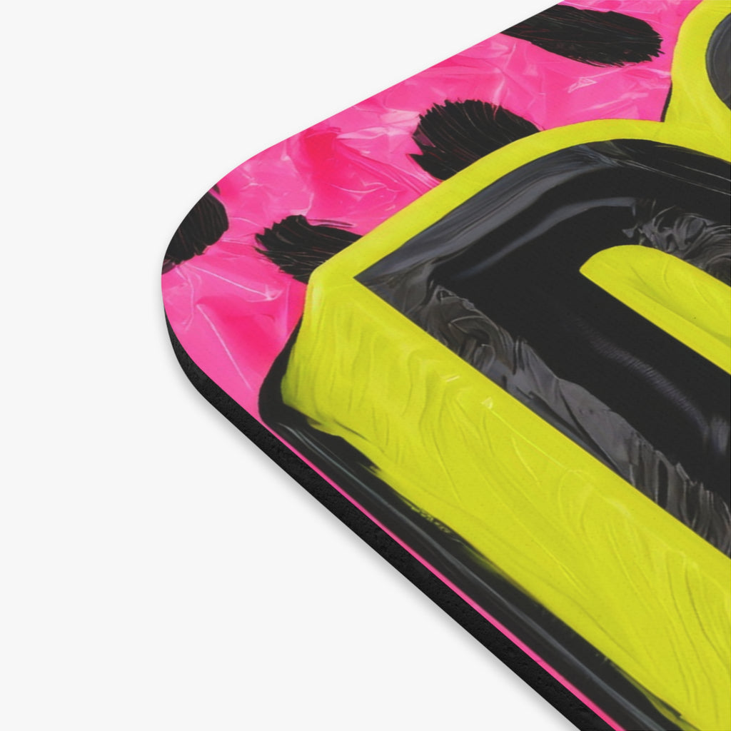 Doubt Thieve! Retro Pop Art Mouse Pad — Neon Lip Graphic Desk Mat